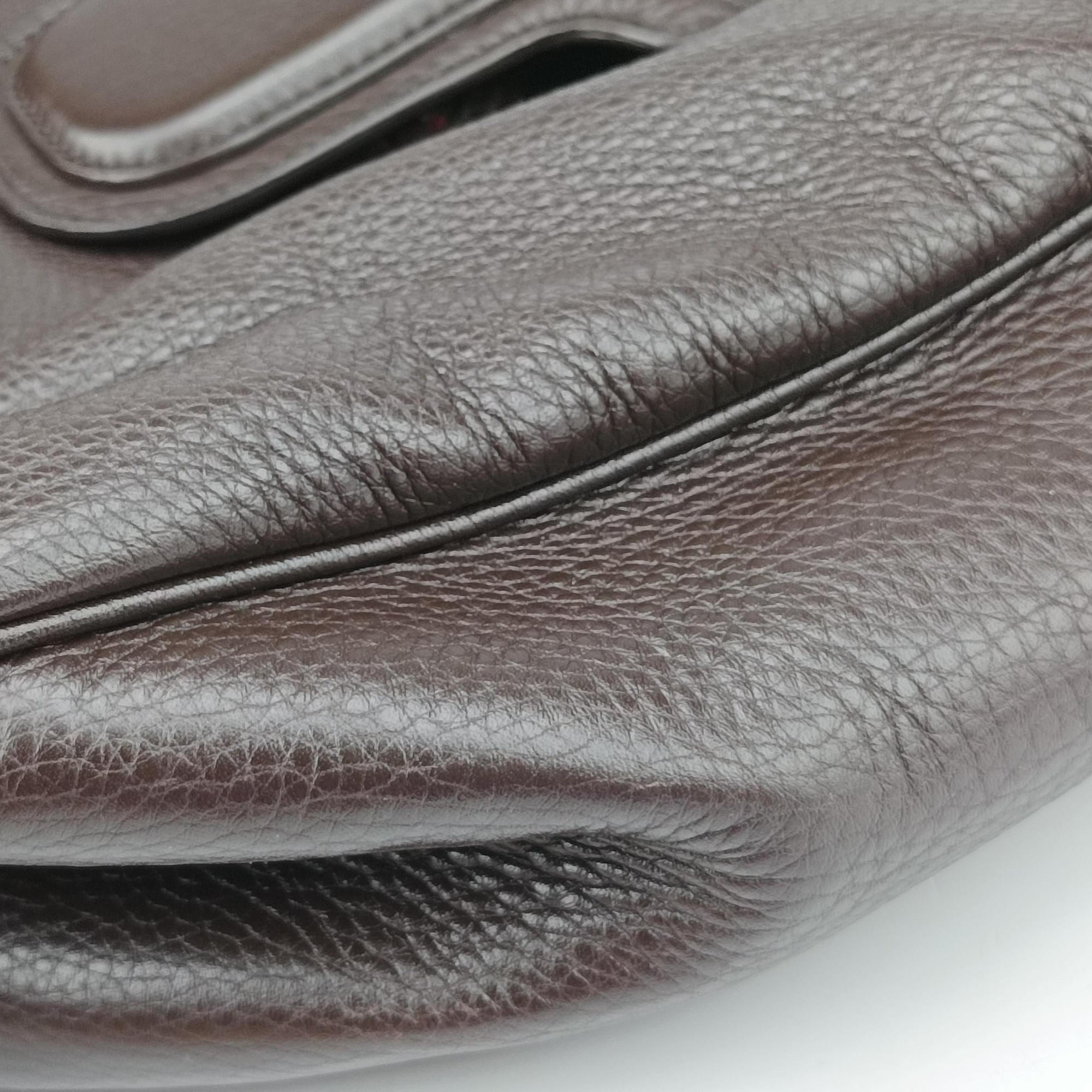 Dressage Web Hobo Brown leather 296851 H012335027ドレスセージ ウェブ ホーボー ブラウン レザー 296851 H012335027