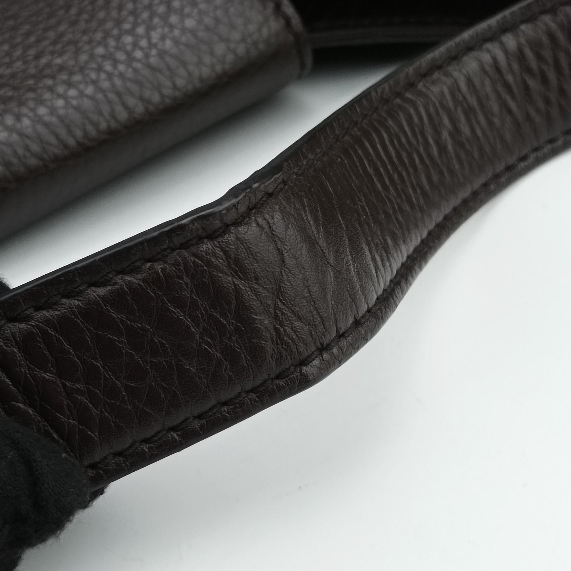 Dressage Web Hobo Brown leather 296851 H012335027ドレスセージ ウェブ ホーボー ブラウン レザー 296851 H012335027