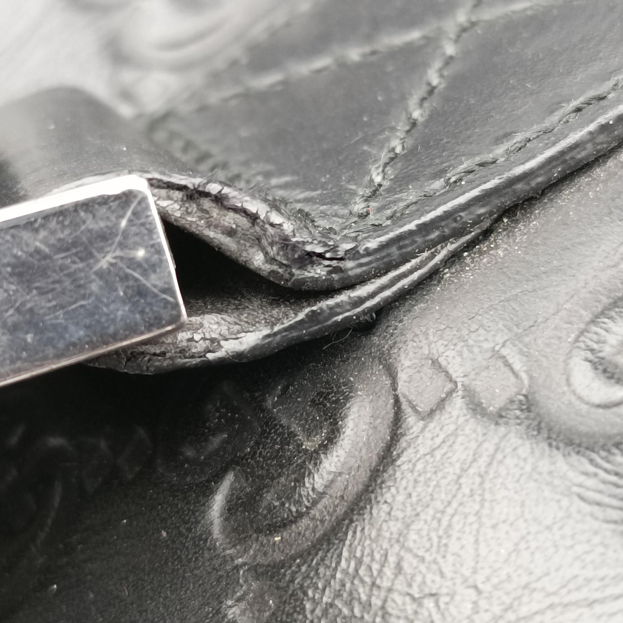 Guccissima Rubber Messenger Black Leather 246067 Lot number unknownグッチシマ ラバー メッセンジャー ブラック レザー 246067 製番不明