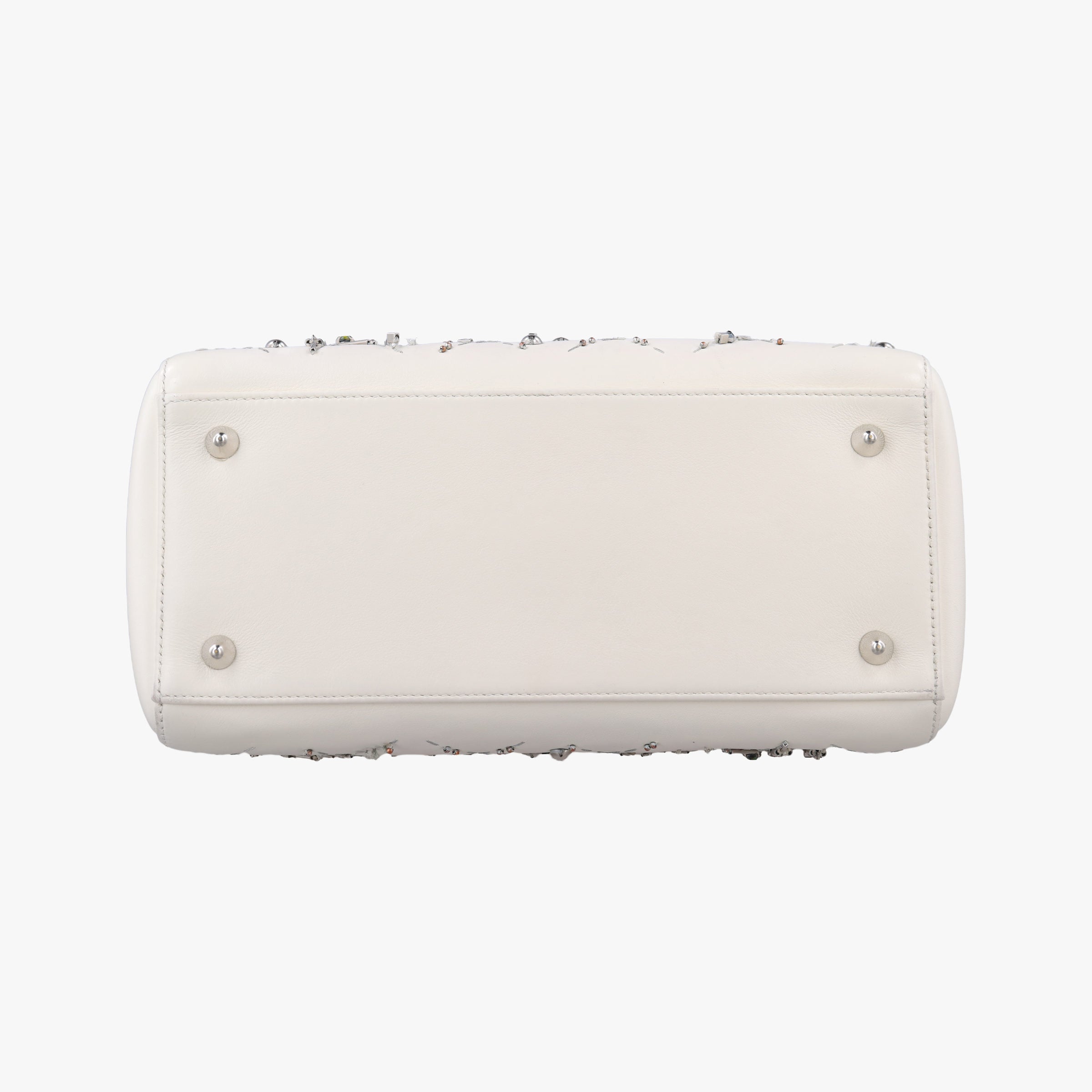 Lady Dior White leather 02-MA-0126レディ ディオール ホワイト レザー 02-MA-0126