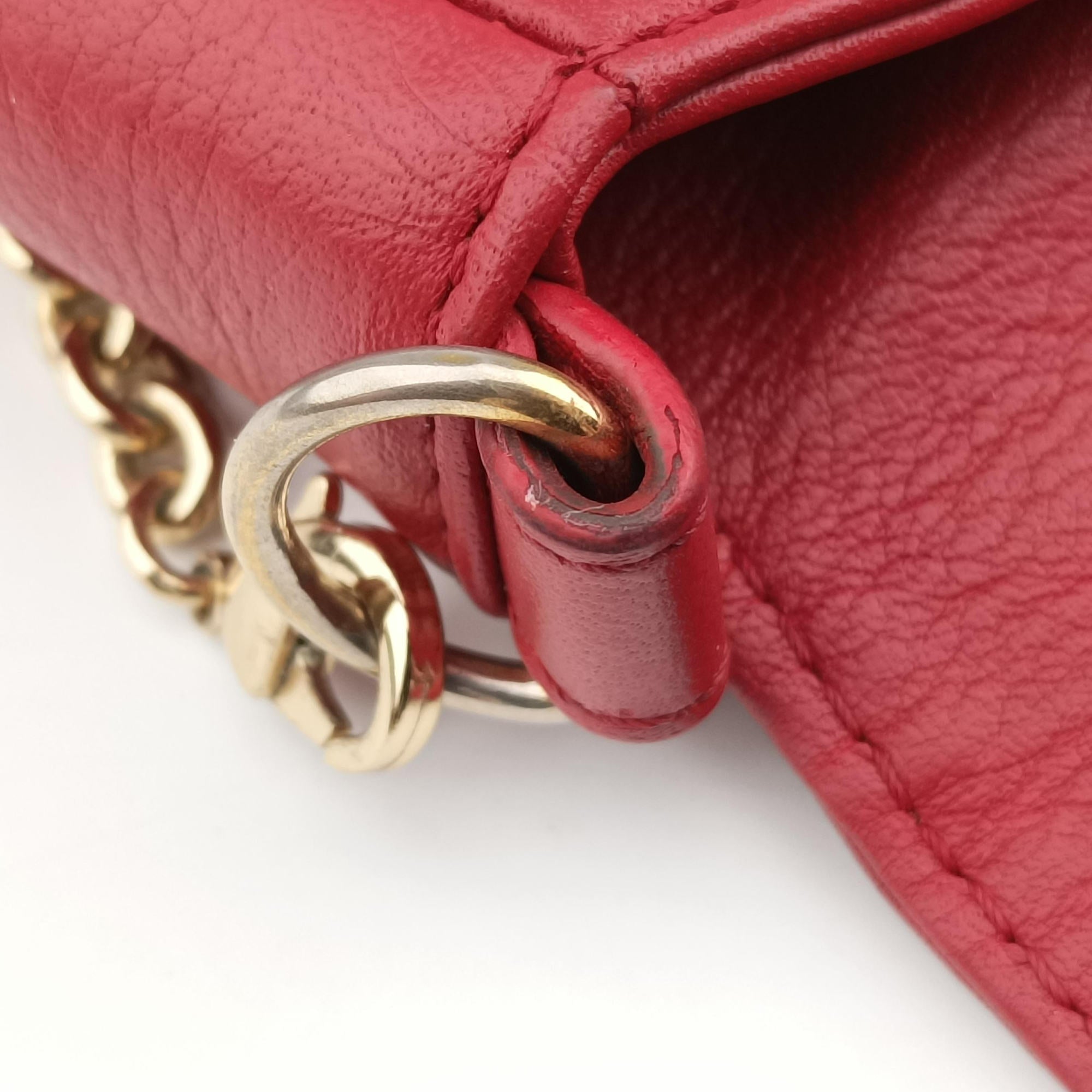 Fendista Pochette Red Leather 8M0276 8M0276-ANG-129-2566フェンディスタ ポシェット レッド レザー 8M0276 8M0276-ANG-129-2566