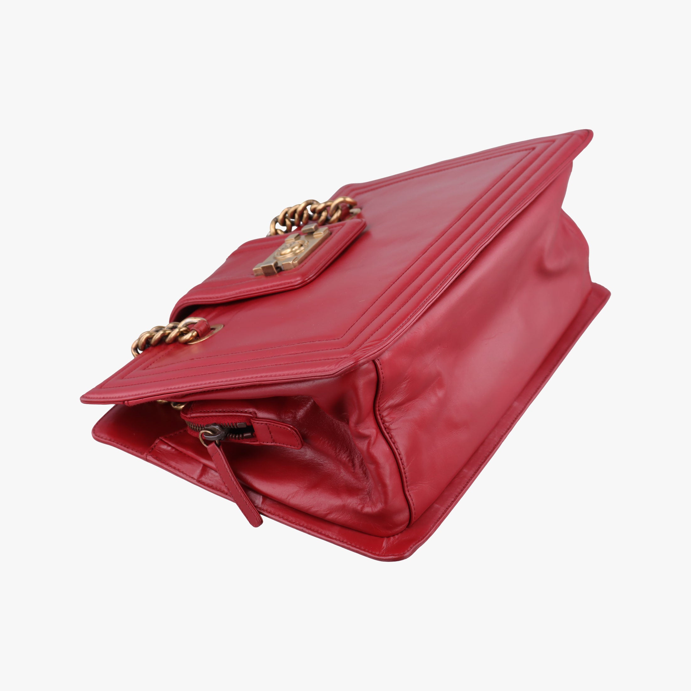 Jetsetter Boy Shopping Tote Red Leather A66708 15635654ジェットセッター ボーイ ショッピング トート レッド レザー A66708 15635654