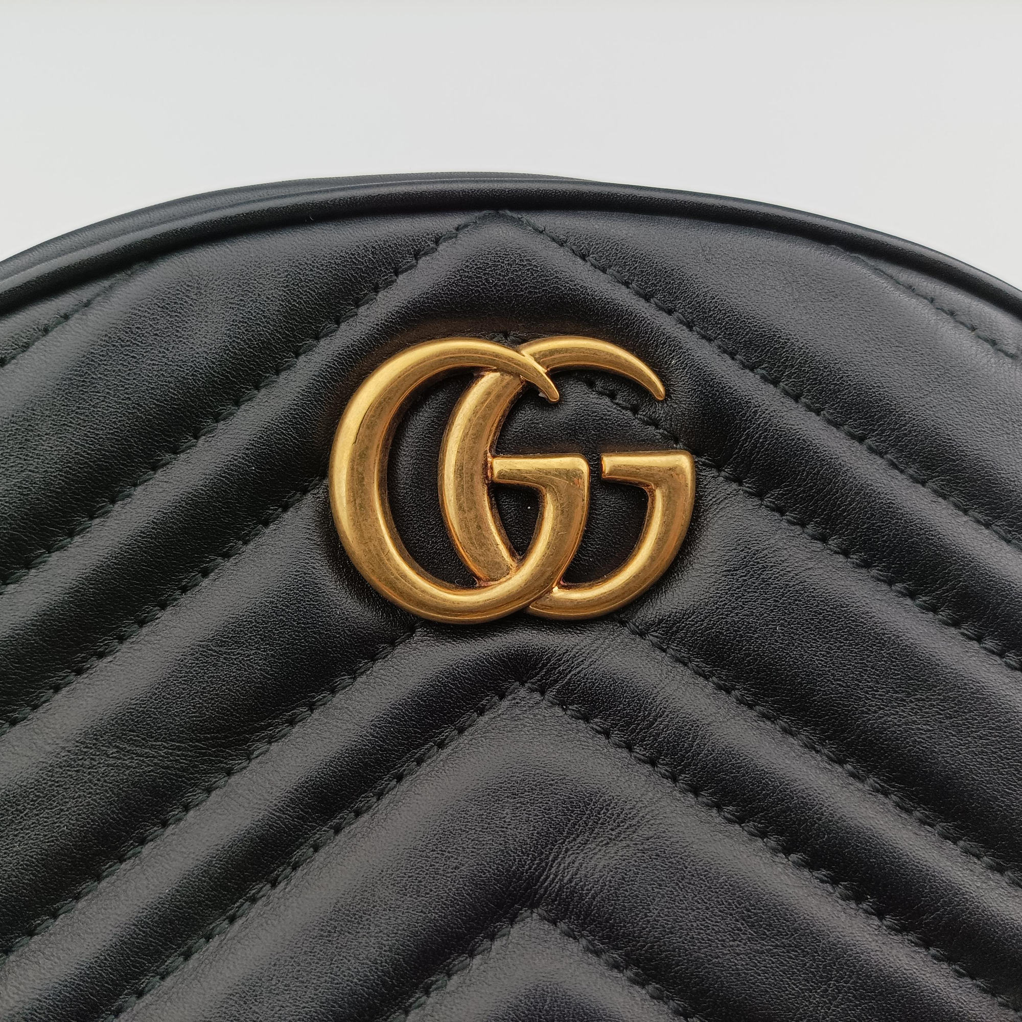 GG Marmont Black Leather 476434 D025024760GGマーモント ブラック レザー 476434 D025024760