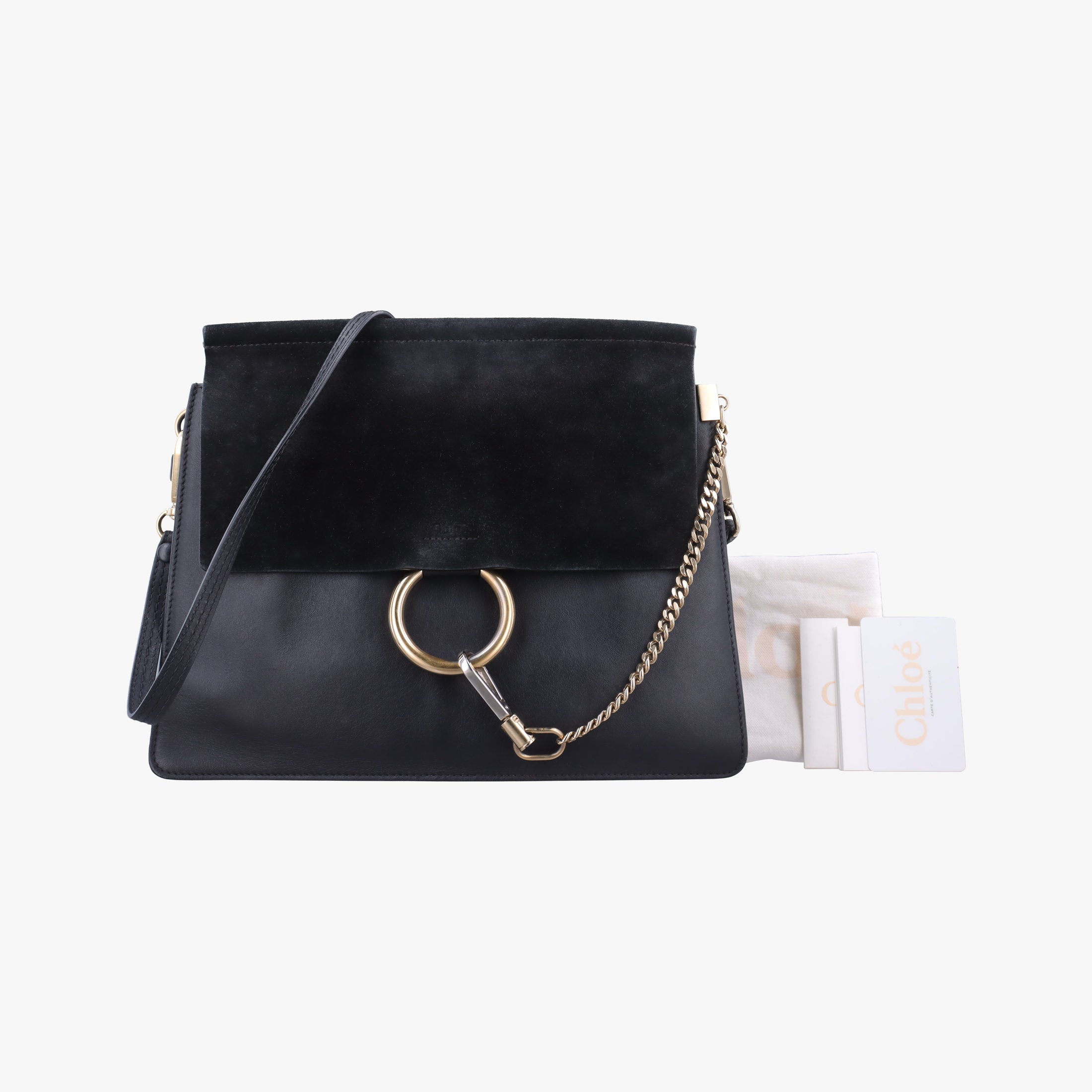 FAYE Black Suede × leather 01-16-50-65フェイ ブラック スエード×レザー 01-16-50-65