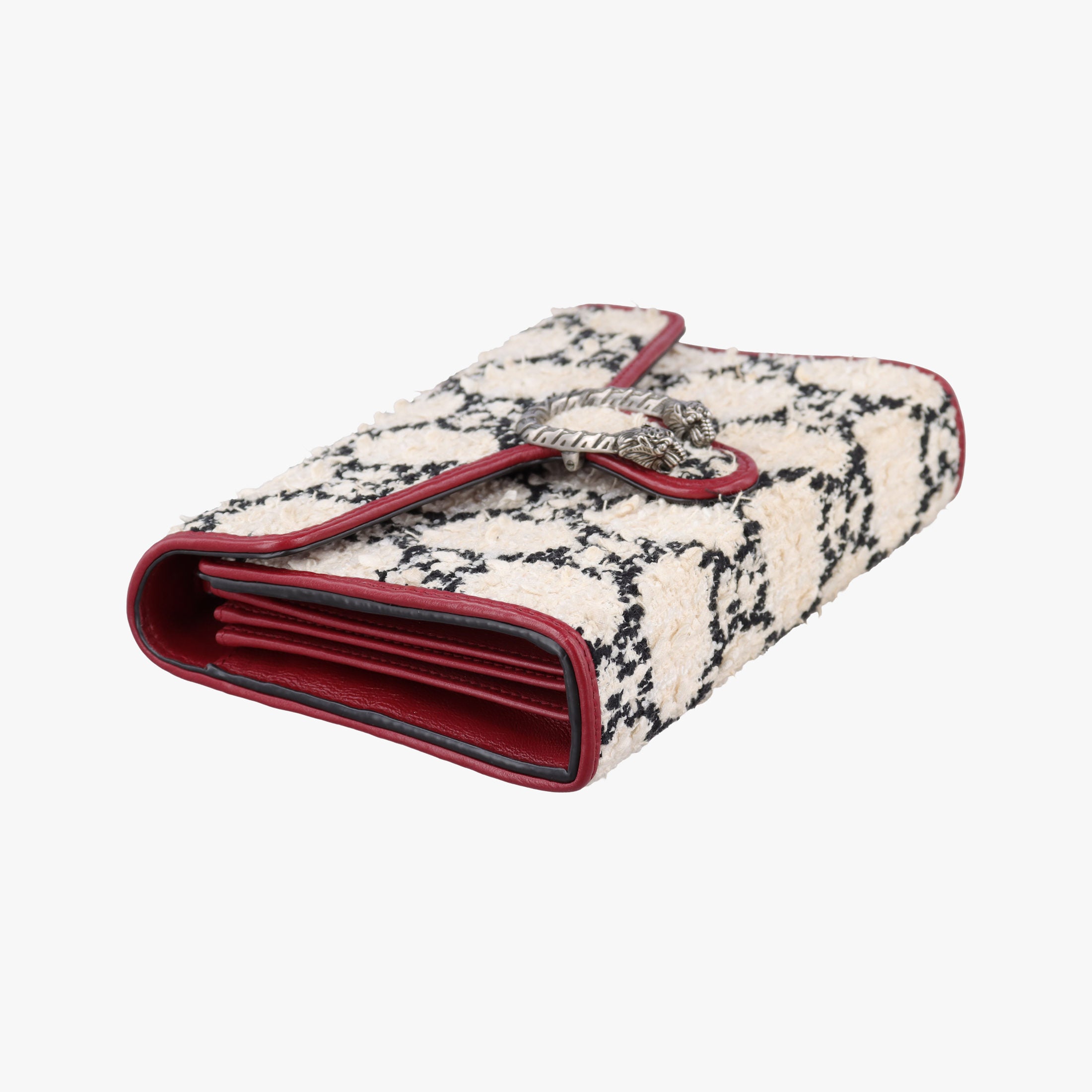 Dionysus Ivory × Red × Black Tweed×Leather 401231 ディオニュソス アイボリー × レッド × ブラック ツイード×レザー 401231
