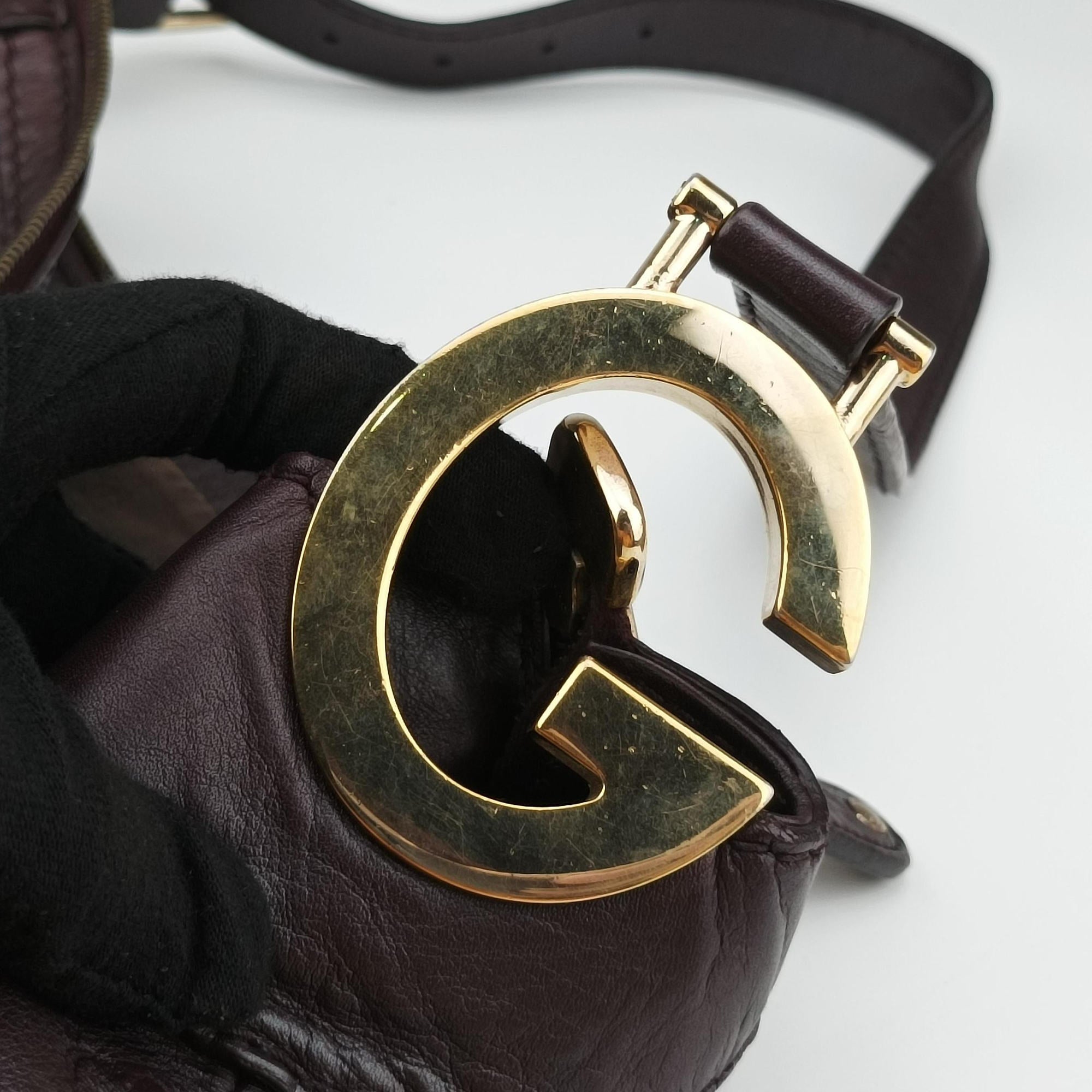 Hobo Guccissima Ebony Leather 211810 B7205061ホーボー グッチシマ エボニー レザー 211810 B7205061