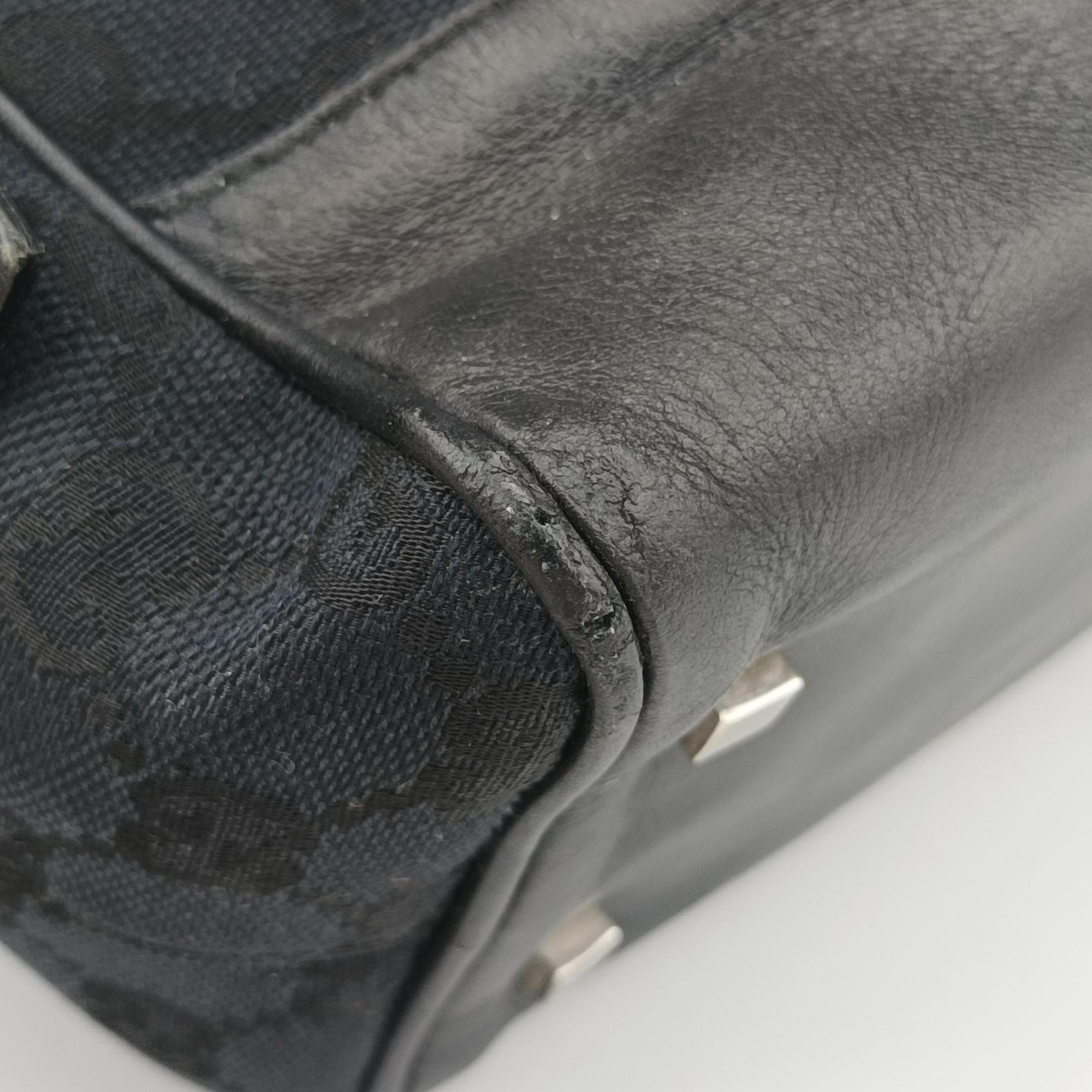 GG Canvas Black Jacquard Canvas × Calf Leather 002.11 GGキャンバス ブラック ジャガードキャンバス × レザー 002.11