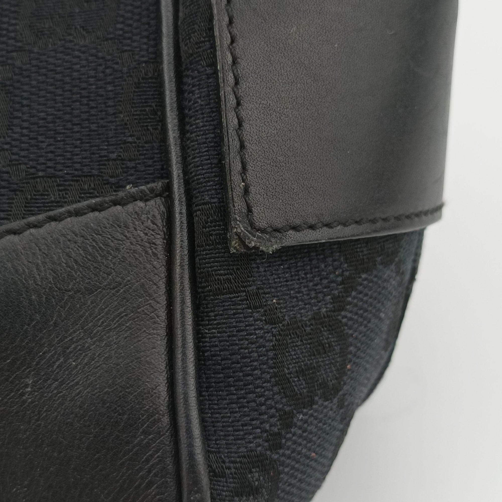 GG Canvas Black Jacquard Canvas × Calf Leather 002.11 GGキャンバス ブラック ジャガードキャンバス × レザー 002.11