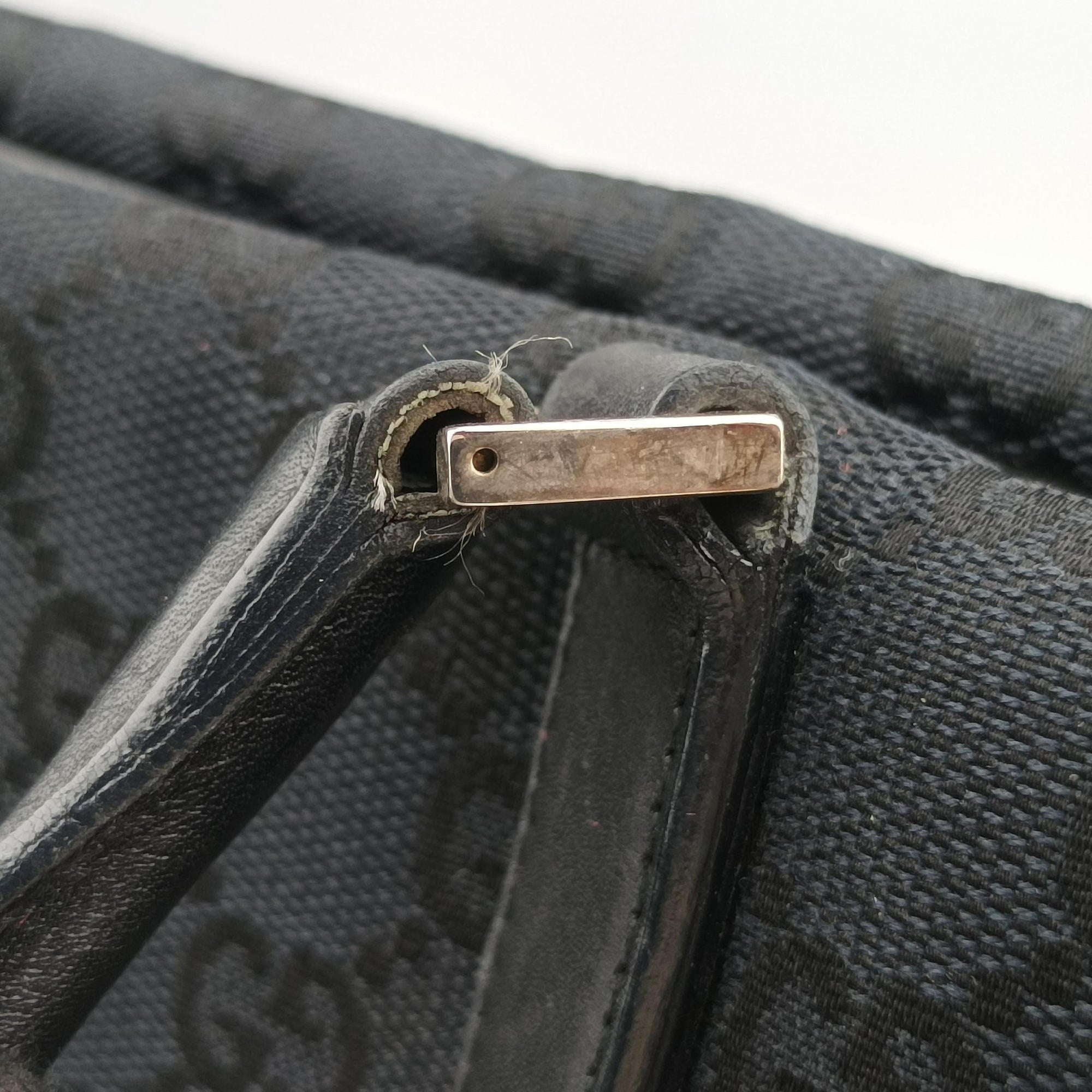 GG Canvas Black Jacquard Canvas × Calf Leather 002.11 GGキャンバス ブラック ジャガードキャンバス × レザー 002.11