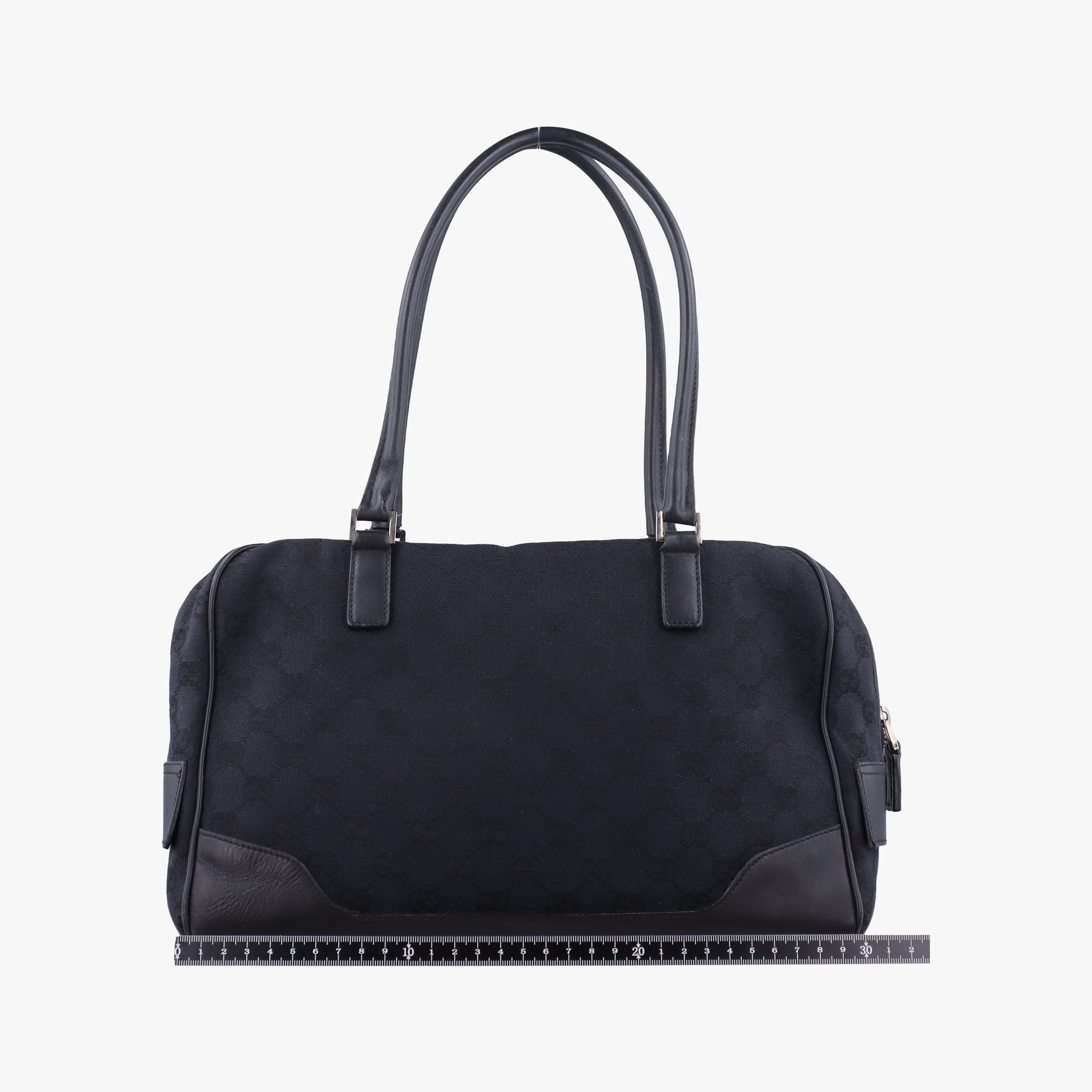 GG Canvas Black Jacquard Canvas × Calf Leather 002.11 GGキャンバス ブラック ジャガードキャンバス × レザー 002.11