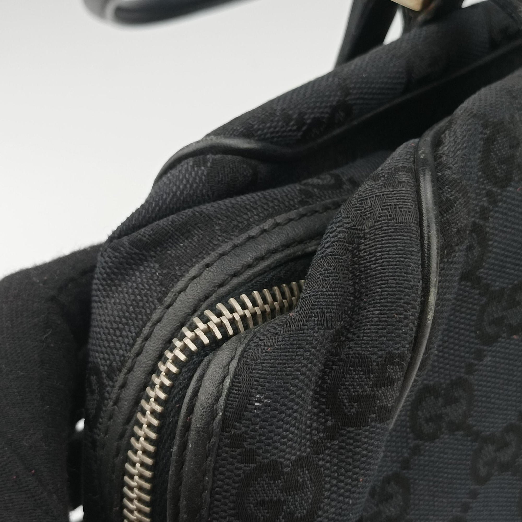 GG Canvas Black Jacquard Canvas × Calf Leather 002.11 GGキャンバス ブラック ジャガードキャンバス × レザー 002.11