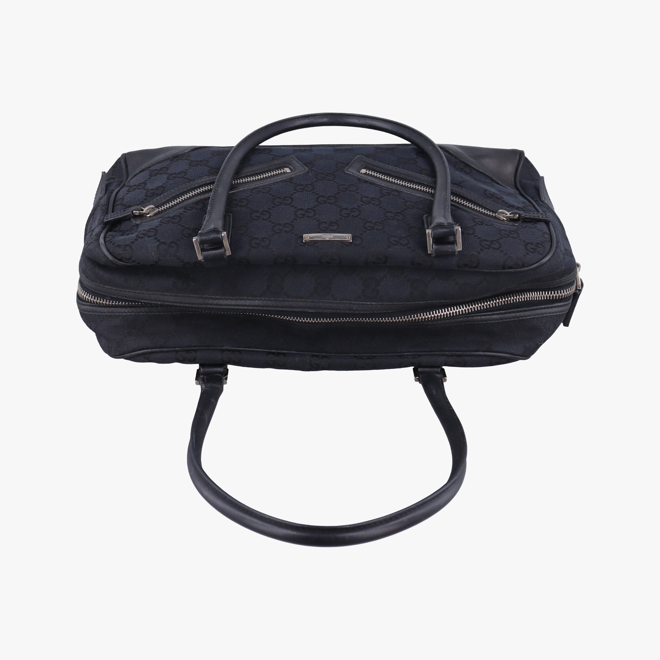 GG Canvas Black Jacquard Canvas × Calf Leather 002.11 GGキャンバス ブラック ジャガードキャンバス × レザー 002.11