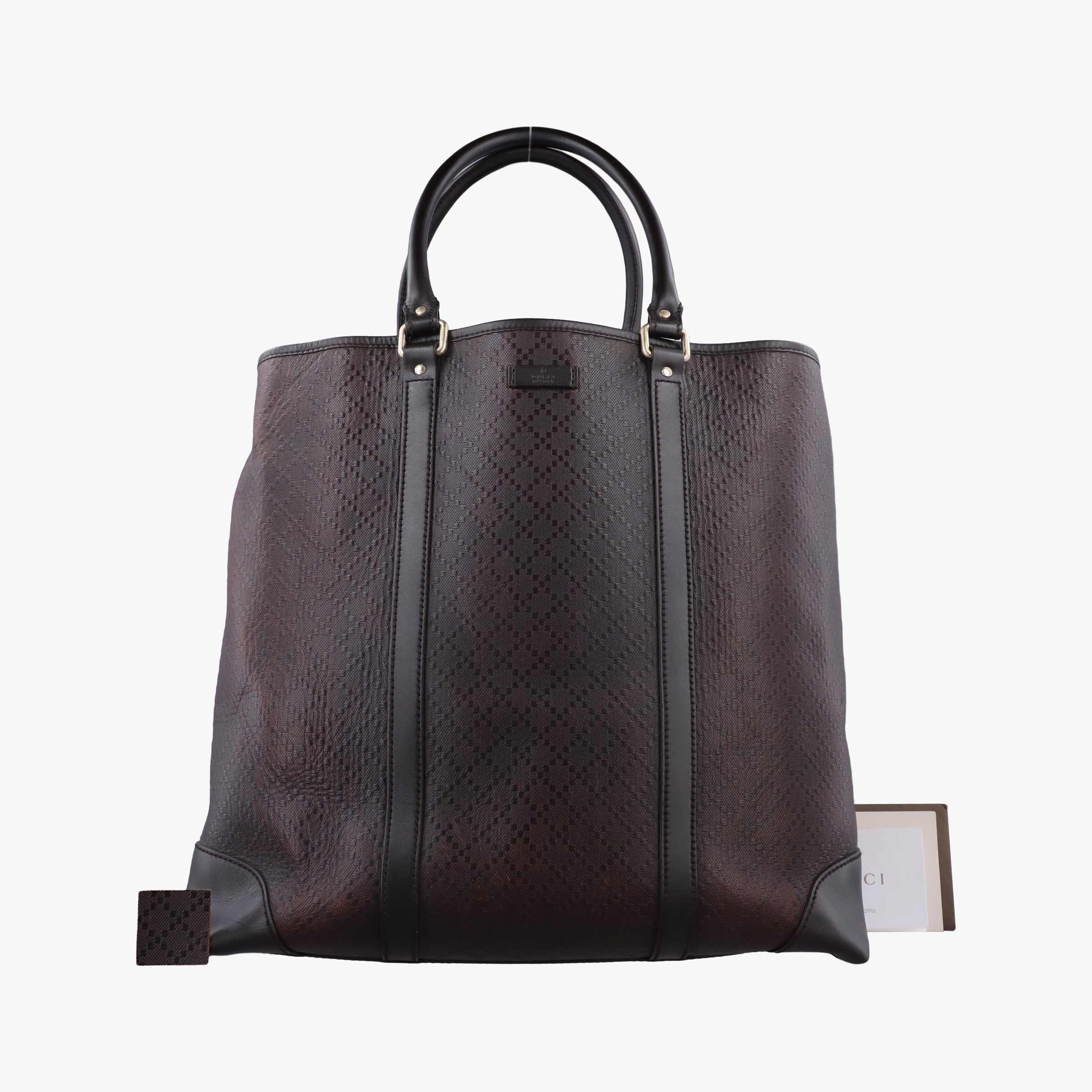 Diamante tote Brown leather 223668 C7695945ディアマンテ トート ブラウン レザー 223668 C7695945