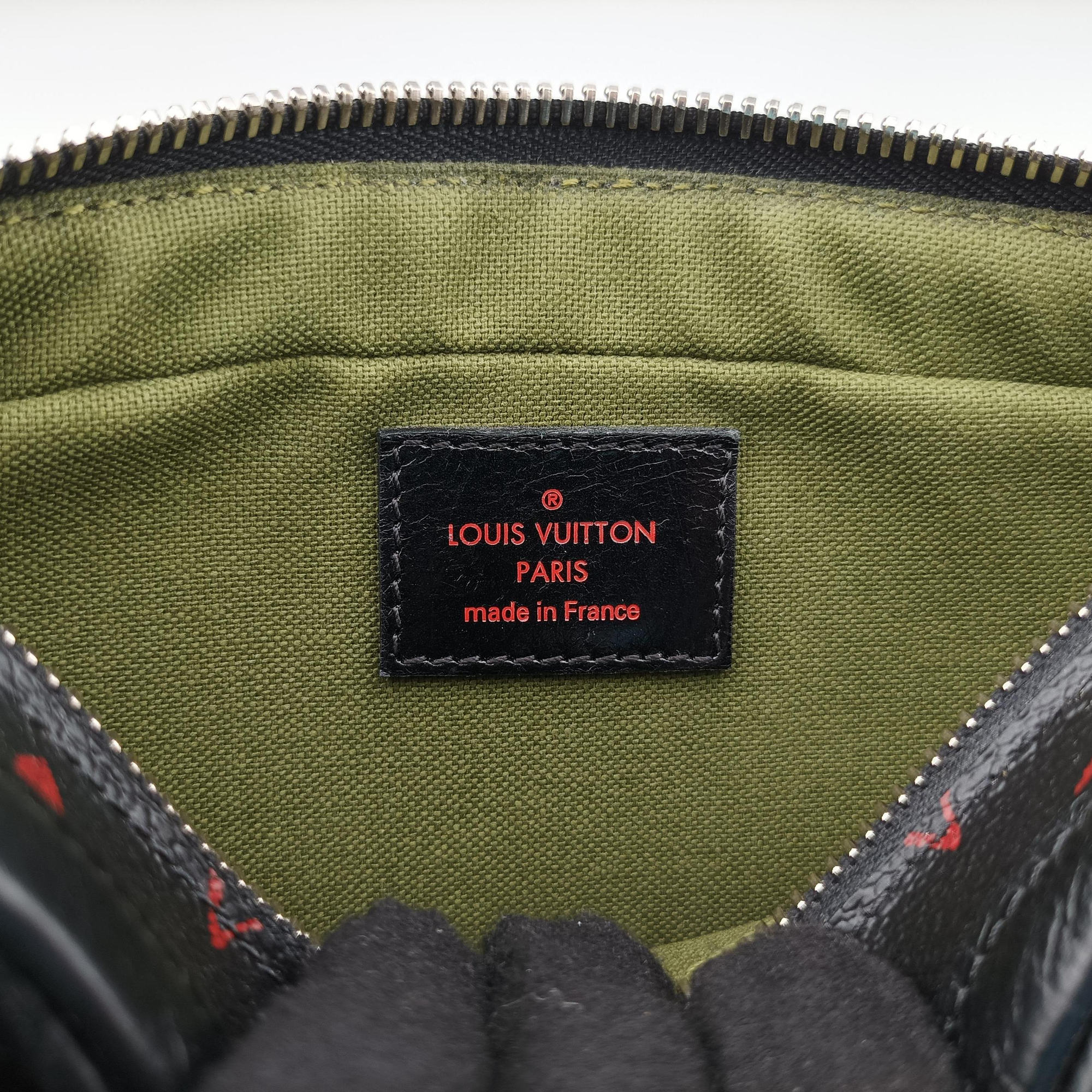 Petite Malle Black × Red Monogram Infrarouge Canvas × Leather M40273 FL0145プティット マル ブラック × レッド モノグラム・インフラルージュキャンバス×レザー M40273 FL0145