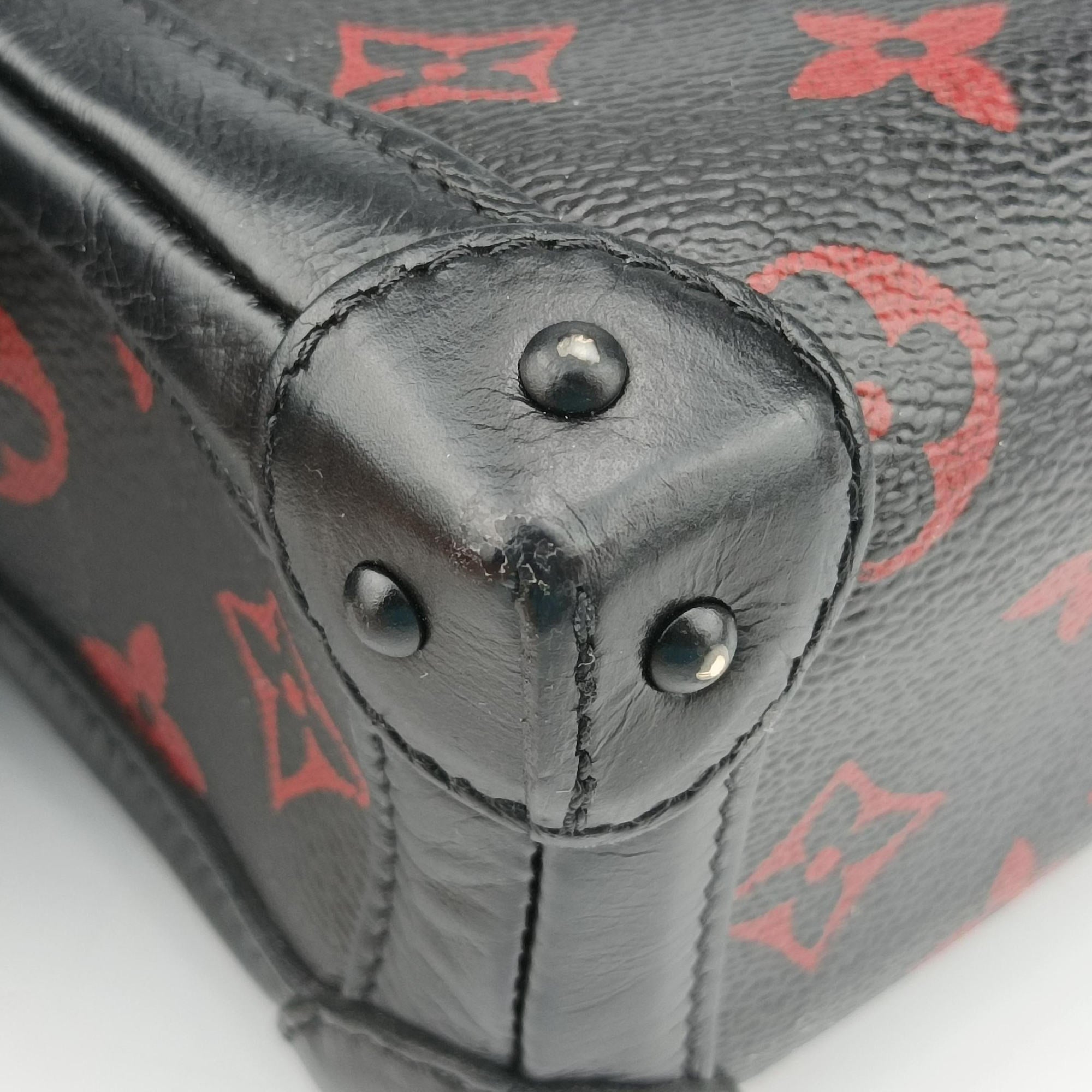 Petite Malle Black × Red Monogram Infrarouge Canvas × Leather M40273 FL0145プティット マル ブラック × レッド モノグラム・インフラルージュキャンバス×レザー M40273 FL0145