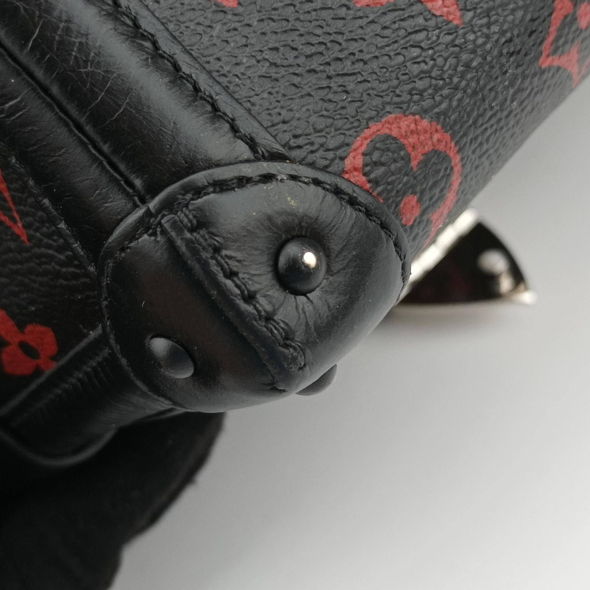 Petite Malle Black × Red Monogram Infrarouge Canvas × Leather M40273 FL0145プティット マル ブラック × レッド モノグラム・インフラルージュキャンバス×レザー M40273 FL0145