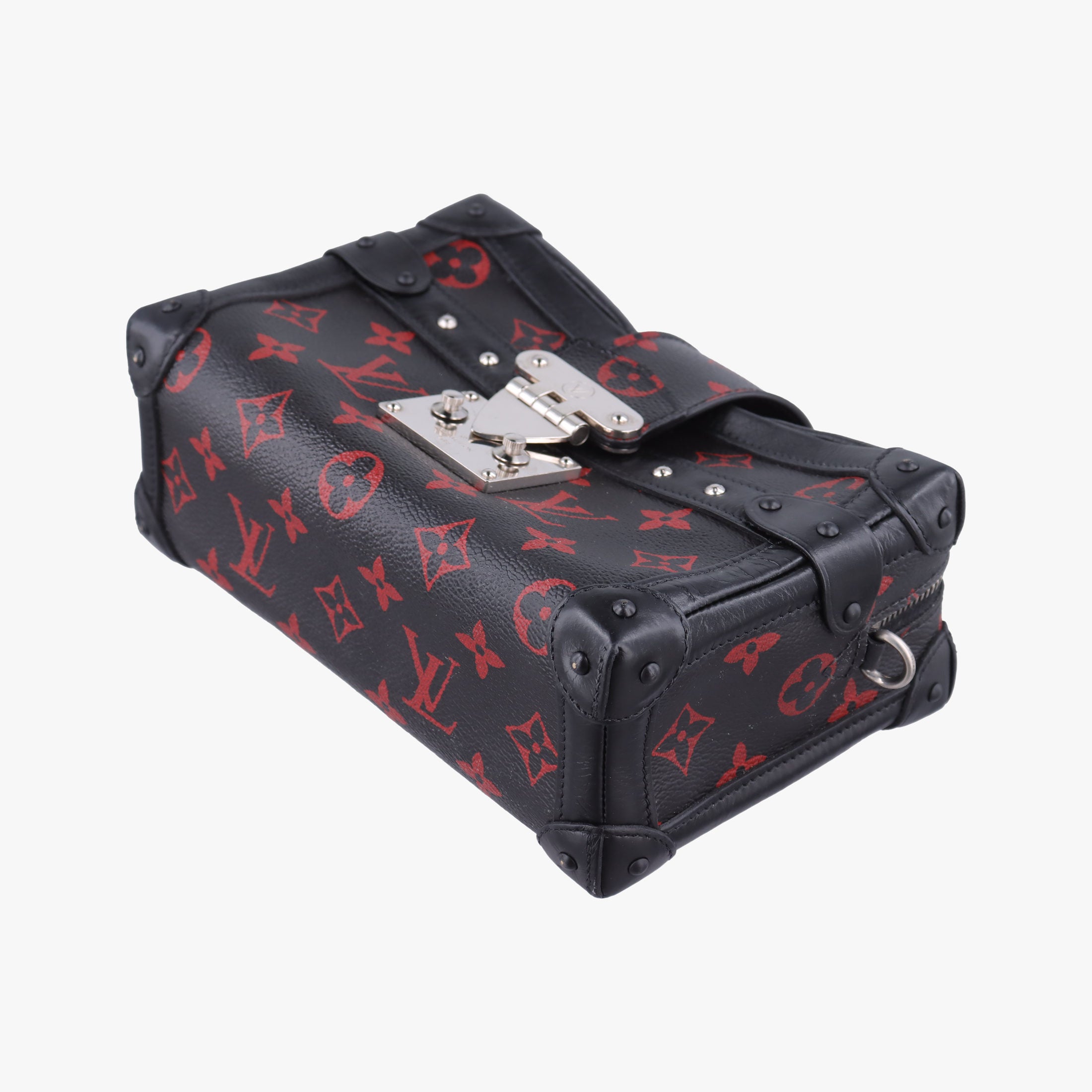Petite Malle Black × Red Monogram Infrarouge Canvas × Leather M40273 FL0145プティット マル ブラック × レッド モノグラム・インフラルージュキャンバス×レザー M40273 FL0145