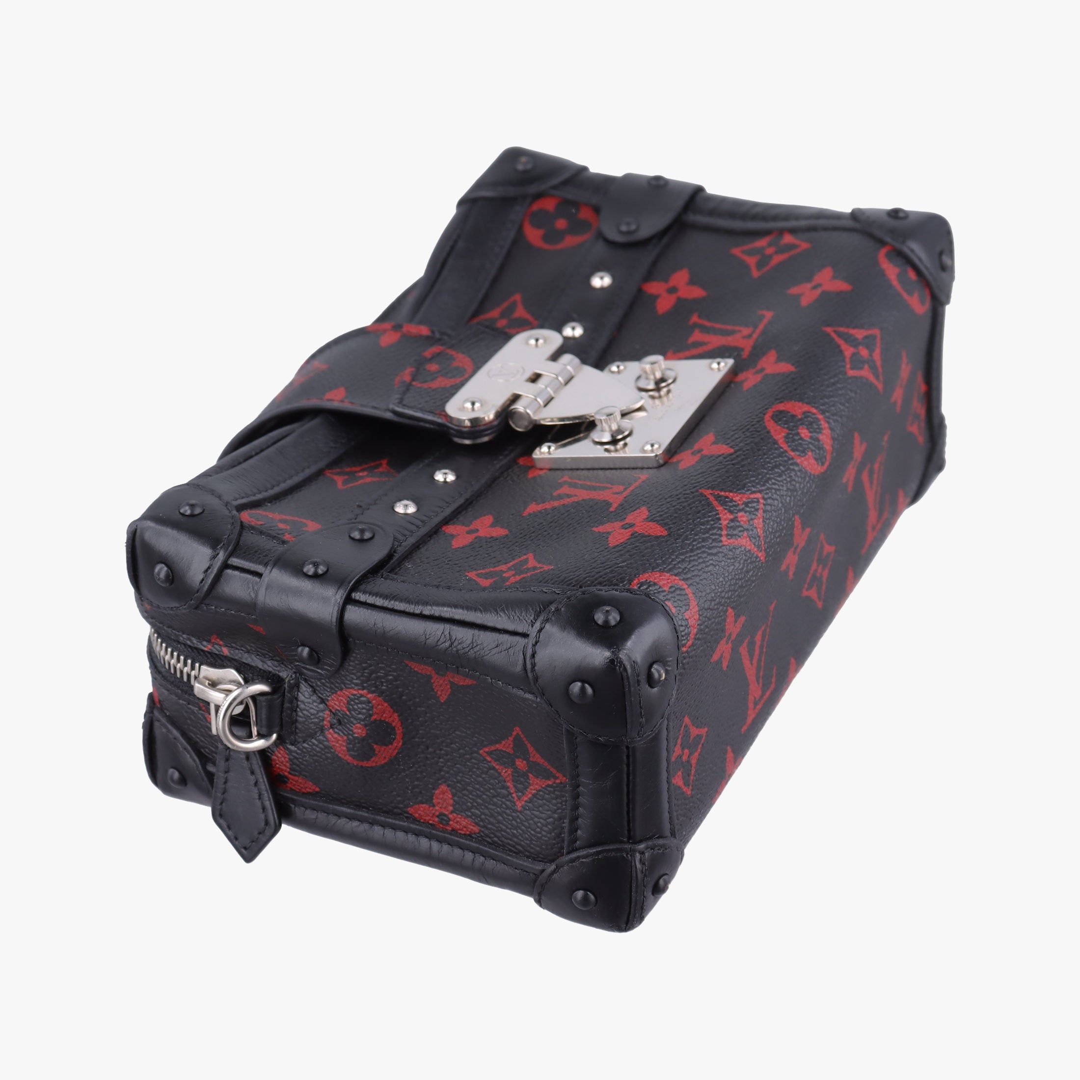 Petite Malle Black × Red Monogram Infrarouge Canvas × Leather M40273 FL0145プティット マル ブラック × レッド モノグラム・インフラルージュキャンバス×レザー M40273 FL0145