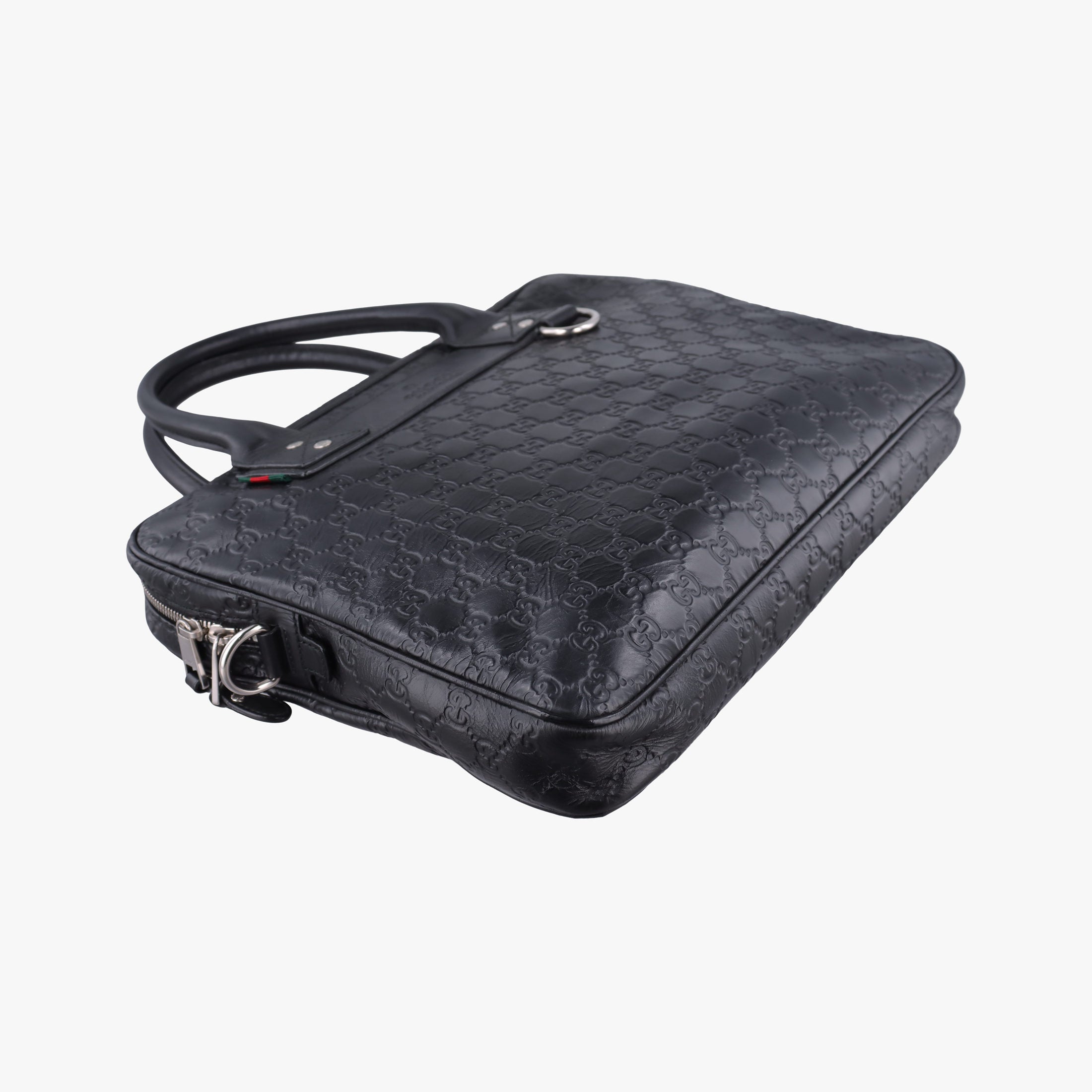 Guccissima Briefcase Business Black Leather 328937 H018695772グッチシマ ブリーフケース ビジネス ブラック レザー 328937 H018695772
