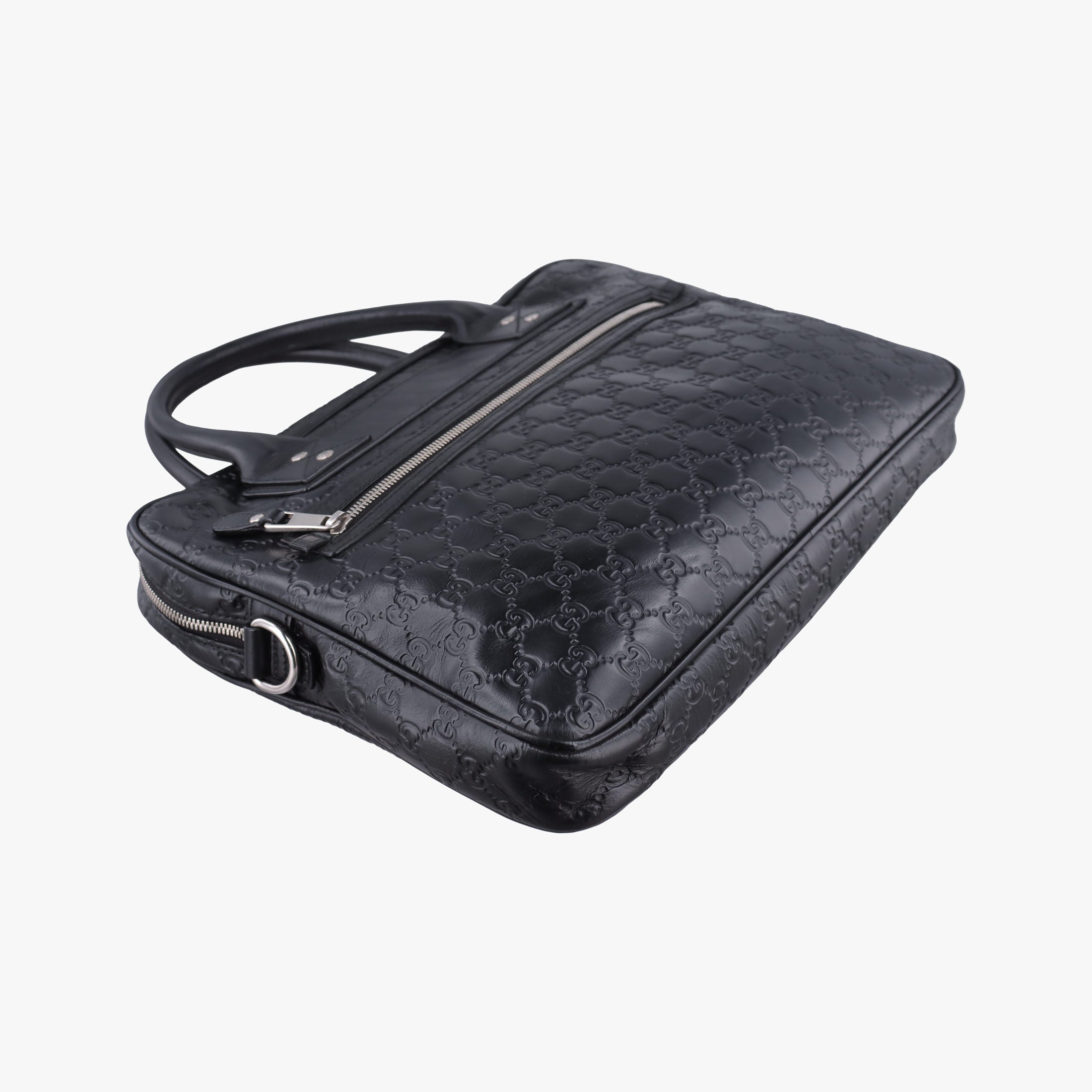 Guccissima Briefcase Business Black Leather 328937 H018695772グッチシマ ブリーフケース ビジネス ブラック レザー 328937 H018695772