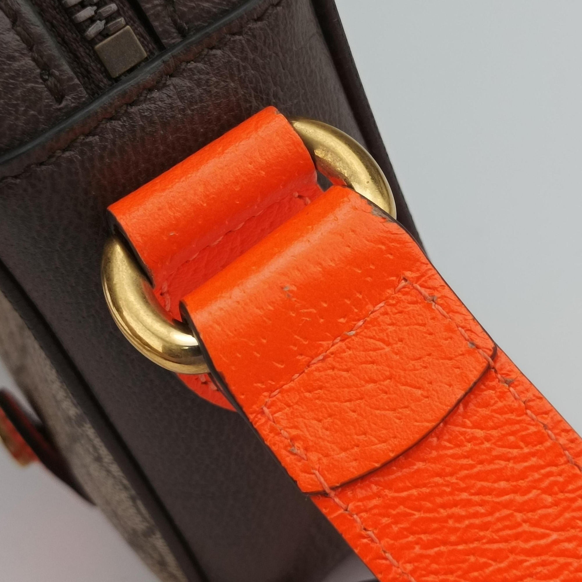 Ophidia Ebony × Neon Orange GG Supreme × Leather 792376 H042768768オフィディア エボニー × オレンジ GGスプリーム × レザー 792376 H042768768