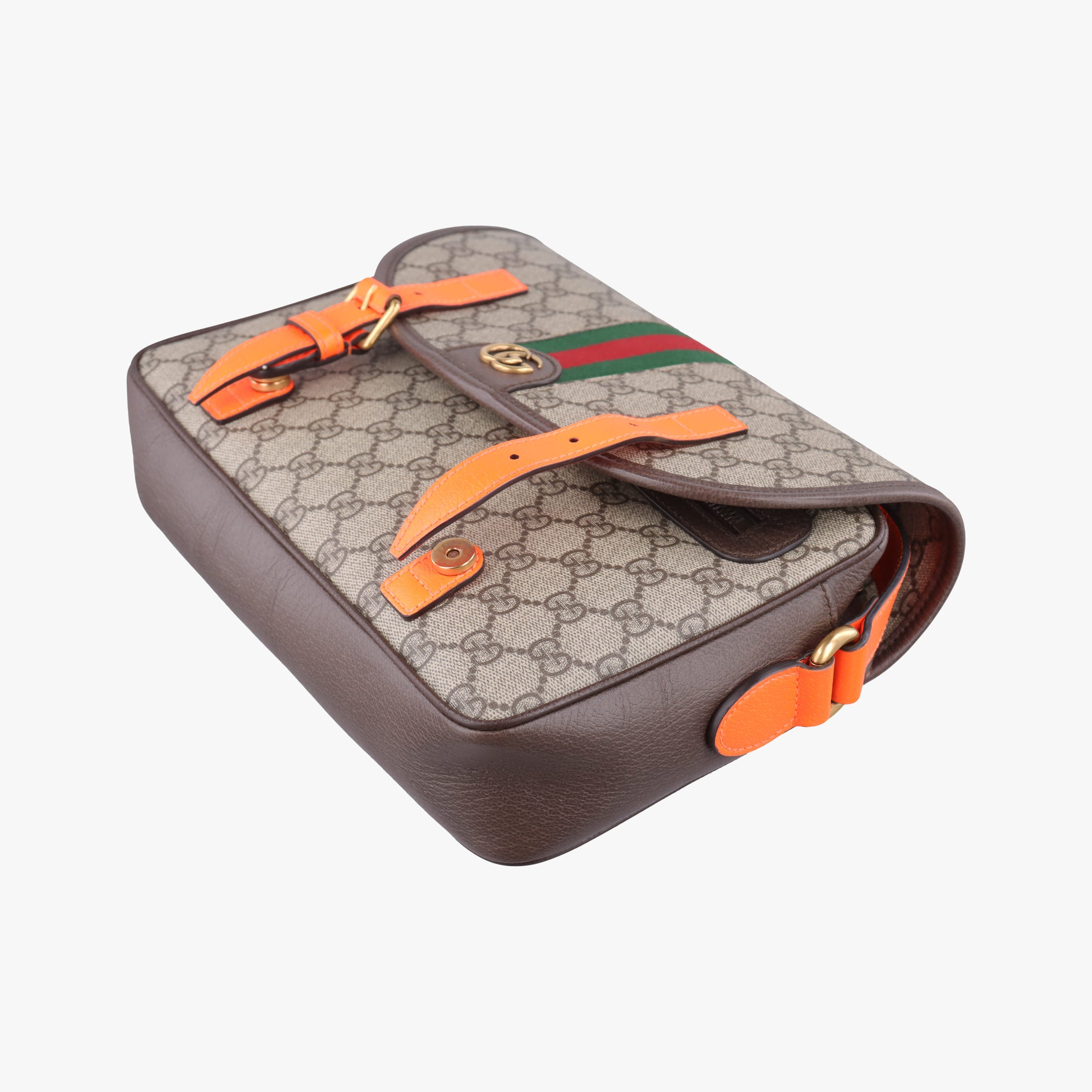Ophidia Ebony × Neon Orange GG Supreme × Leather 792376 H042768768オフィディア エボニー × オレンジ GGスプリーム × レザー 792376 H042768768