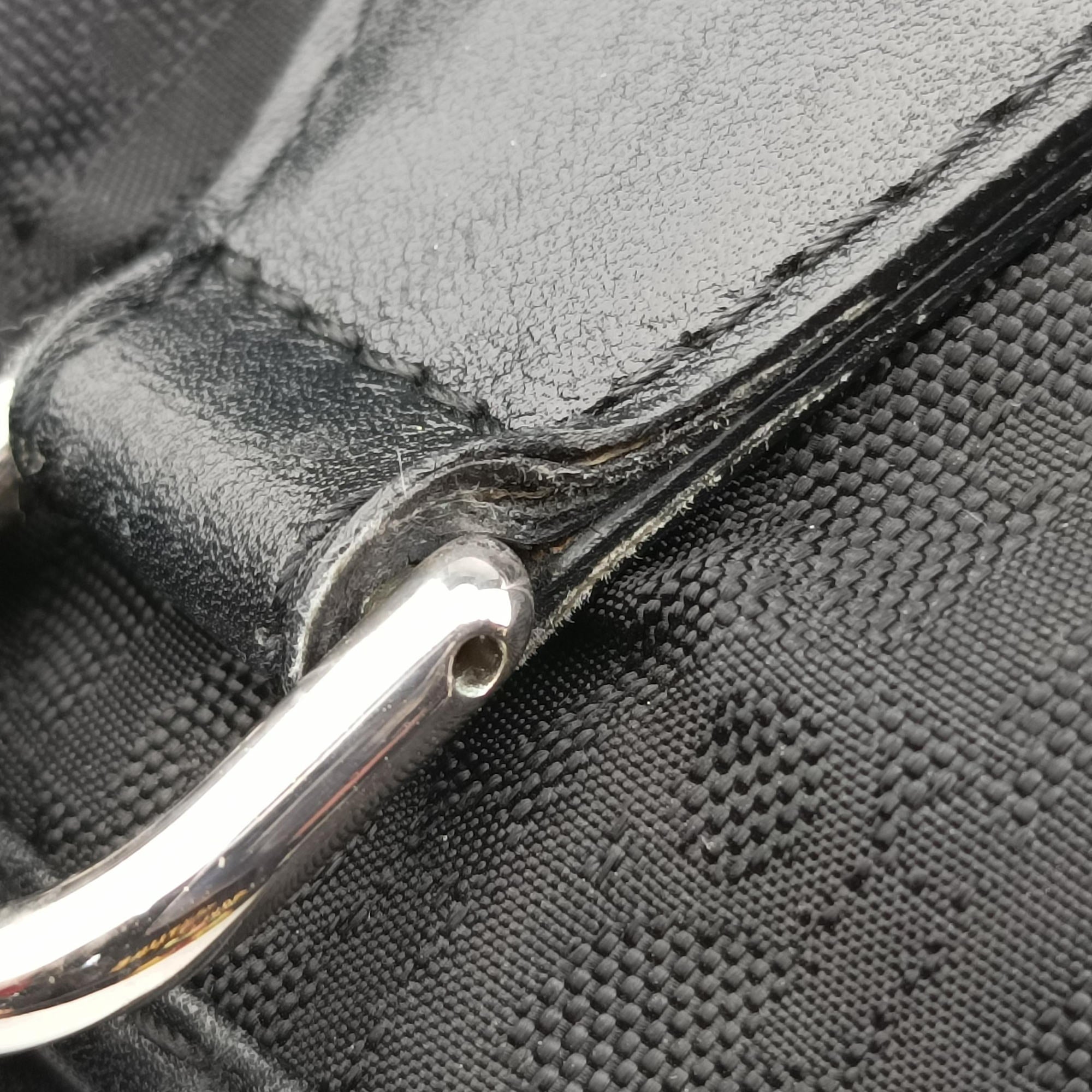 Lovely Black Diorissimo Canvas × Leather 05-BO-0017ラブリー ブラック ナイロン × カーフレザー 05-BO-0017