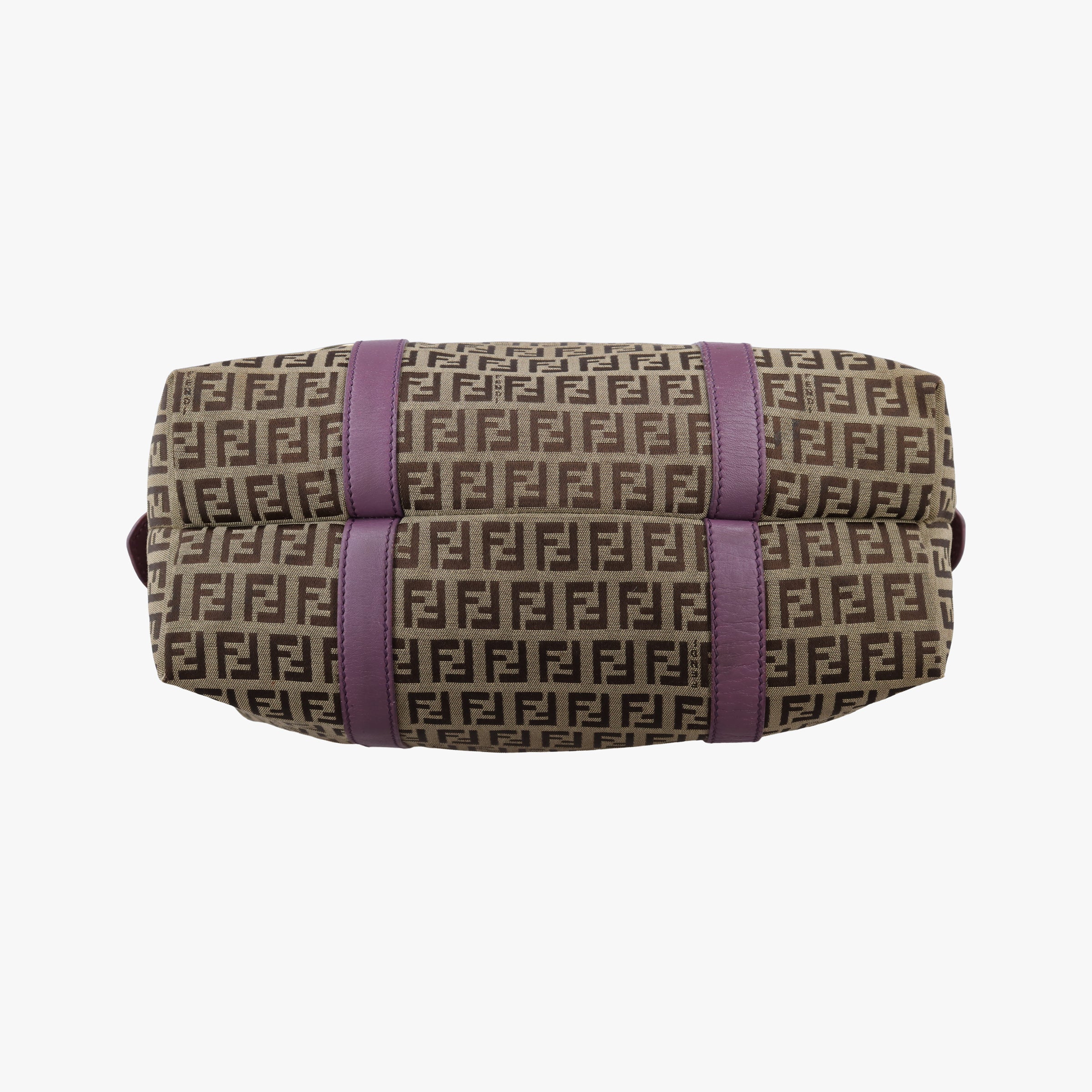 Zucchino Glitter Logo Tobacco × Purple × Magenta Canvas × Leather 8BL106 8BL106-EPP 109-2415ズッキーノ柄 タバコ × パープル × マゼンタ キャンバス×レザー 8BL106 8BL106-EPP 109-2415