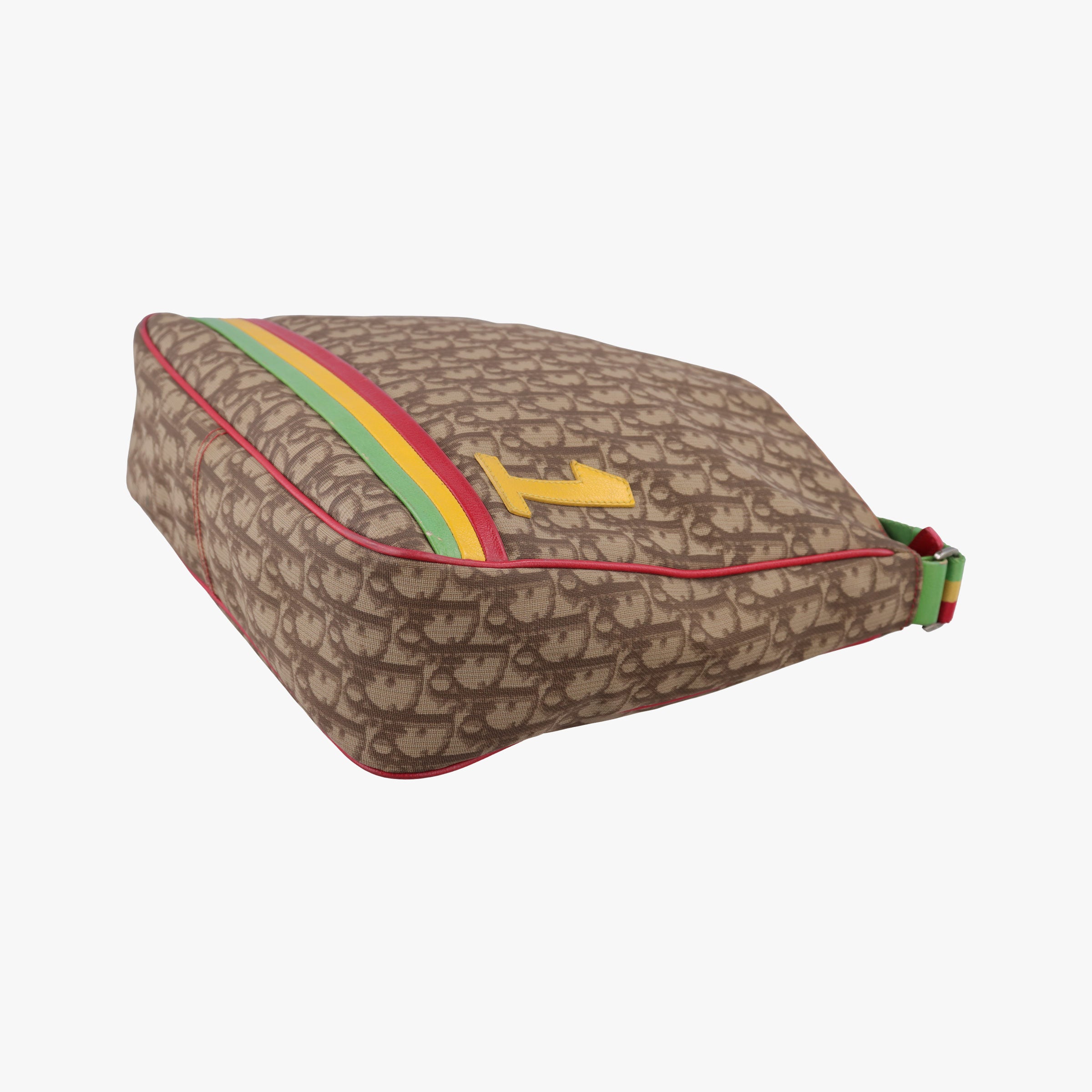 Rasta Trotter Messenger beige×Multicolour PVC coated canvas x leather 02RU 0094ラスタトロッターメッセンジャー ベージュ×マルチカラー PVCコーティングキャンバス×レザー 02RU 0094