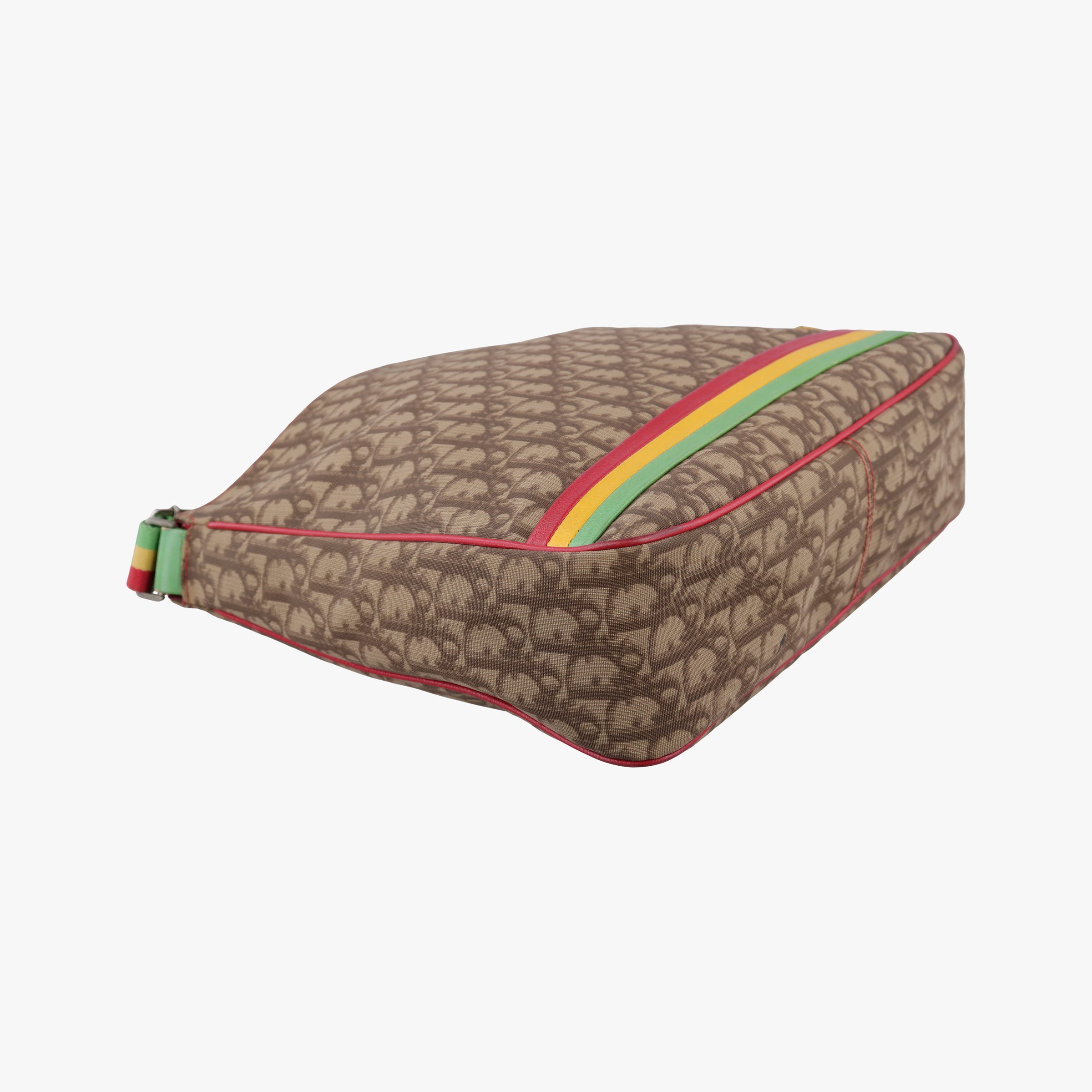 Rasta Trotter Messenger beige×Multicolour PVC coated canvas x leather 02RU 0094ラスタトロッターメッセンジャー ベージュ×マルチカラー PVCコーティングキャンバス×レザー 02RU 0094