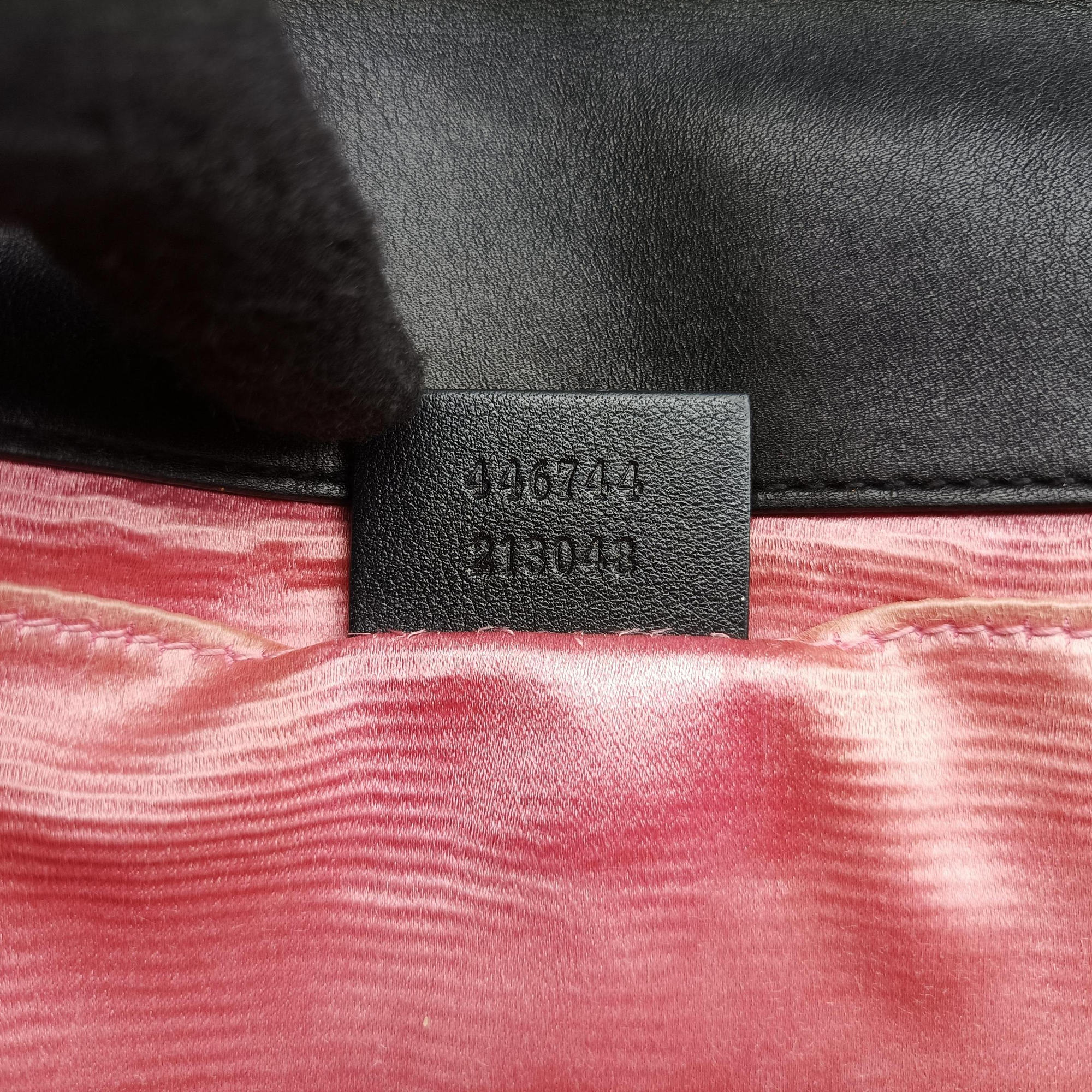 GG Marmont Black velour 446744 Lot number unknownGGマーモント ブラック ベロア 446744 製番不明