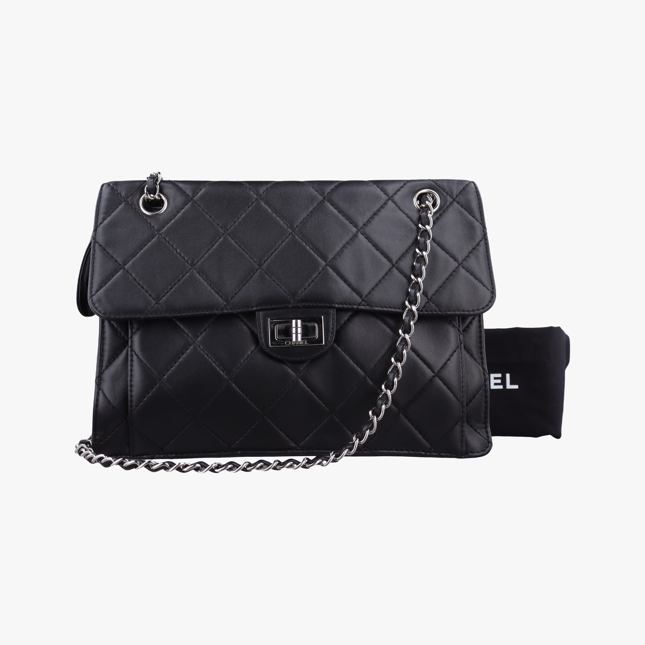 2.55 Matelasse Black lambskin A65613 167357912.55 マトラッセ ブラック ラムスキン A65613 16735791