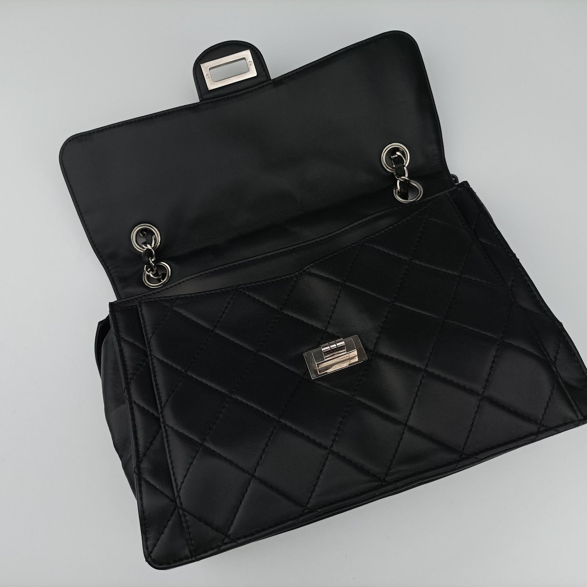 2.55 Matelasse Black lambskin A65613 167357912.55 マトラッセ ブラック ラムスキン A65613 16735791