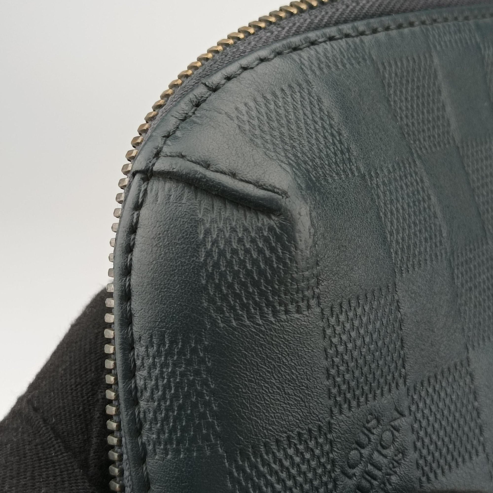 Porte Documents Jour navy Damier Infini N48224 CA3164ポルトドキュマン ジュール ネイビー ダミエ アンフィニ N48224 CA3164