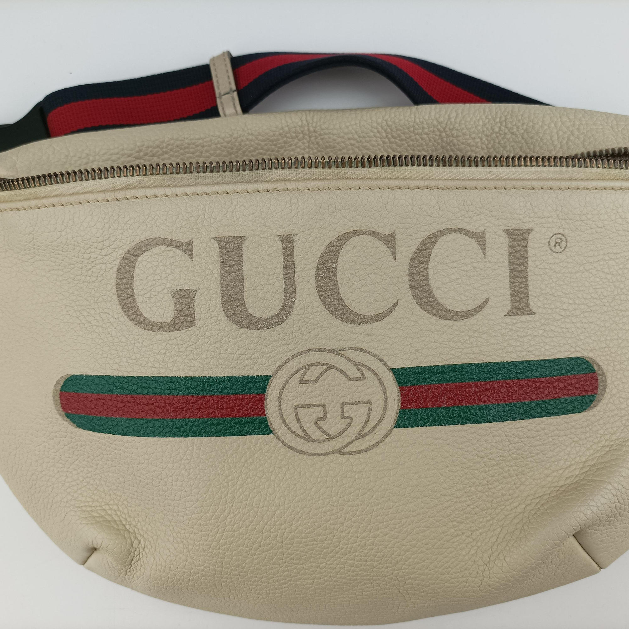 Gucci Print White Leather 530412 G031429336グッチプリント ホワイト レザー 530412 G031429336