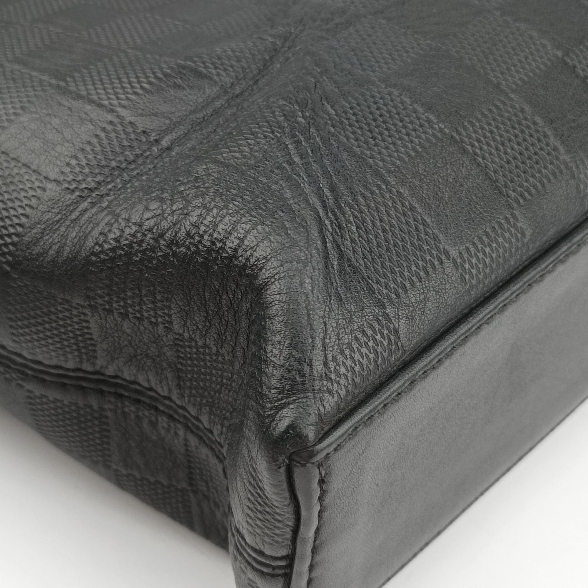 Porte Documents Jour Noir Damier Graphite N48224 CA1194ポルトドキュマン ジュール ノワール ダミエ グラフィット N48224 CA1194