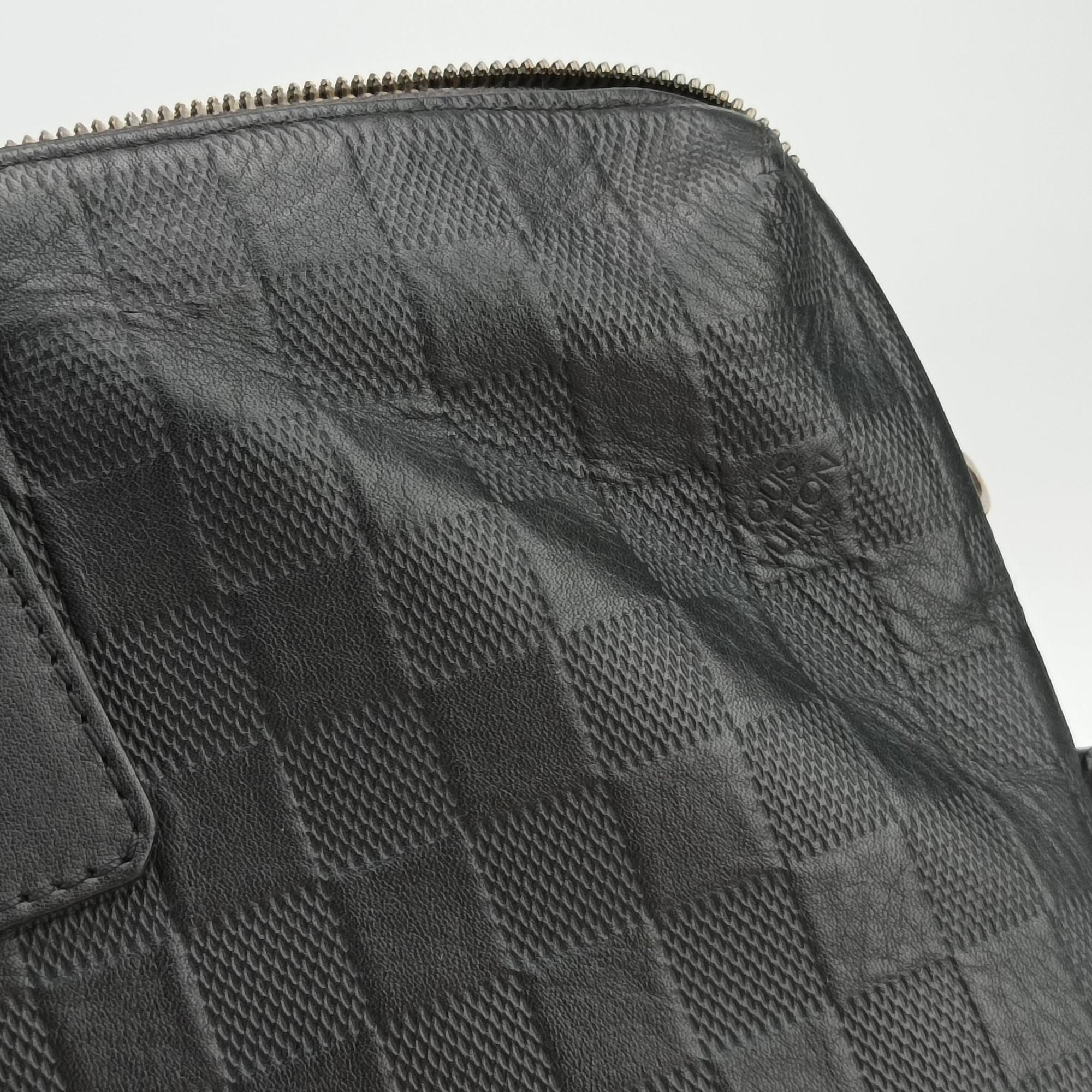 Porte Documents Jour Noir Damier Graphite N48224 CA1194ポルトドキュマン ジュール ノワール ダミエ グラフィット N48224 CA1194