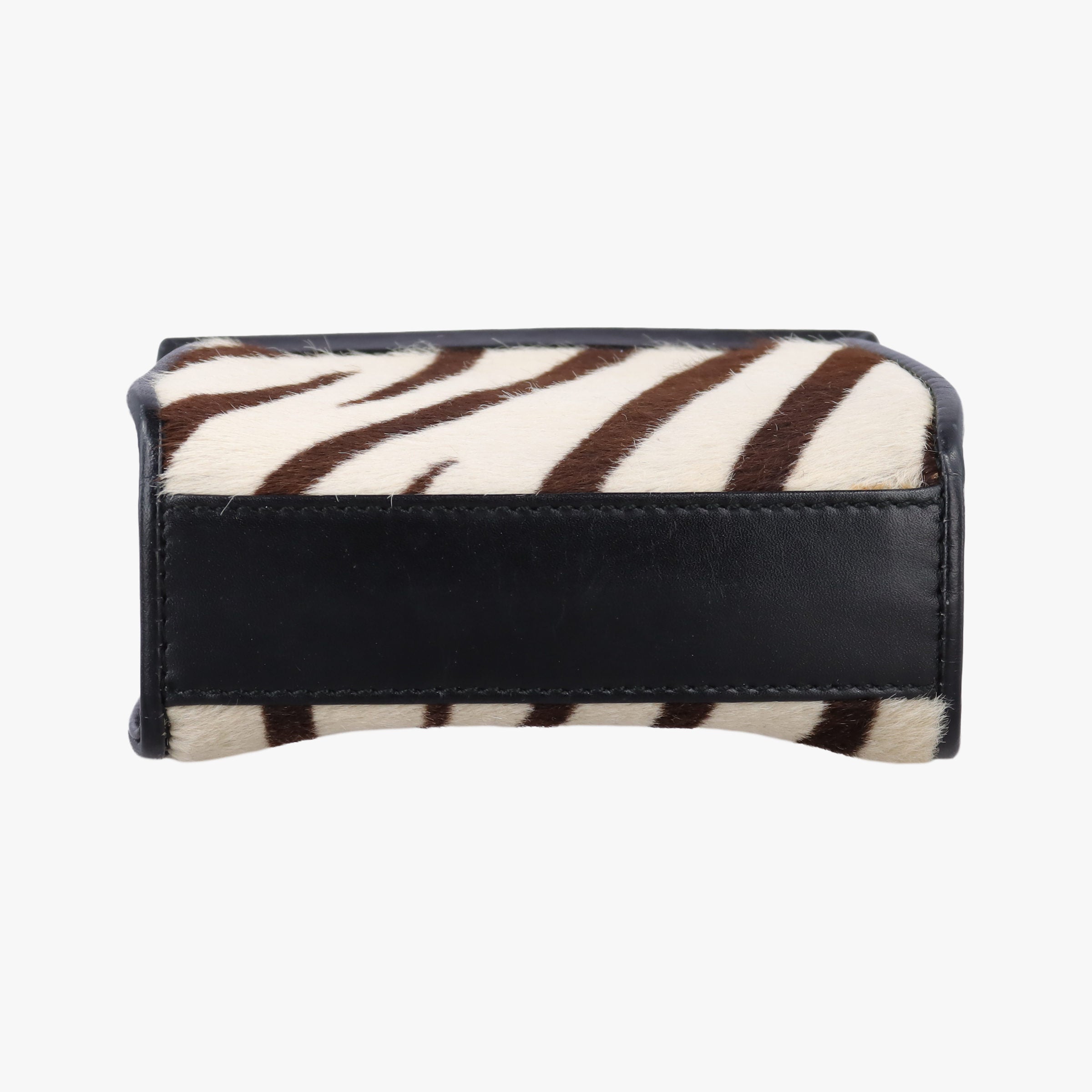 Zebra print Beige x black Ponyhair×Leather 030 2046 1314ゼブラ プリント ベージュ×ブラック ハラコ×レザー 030 2046 1314