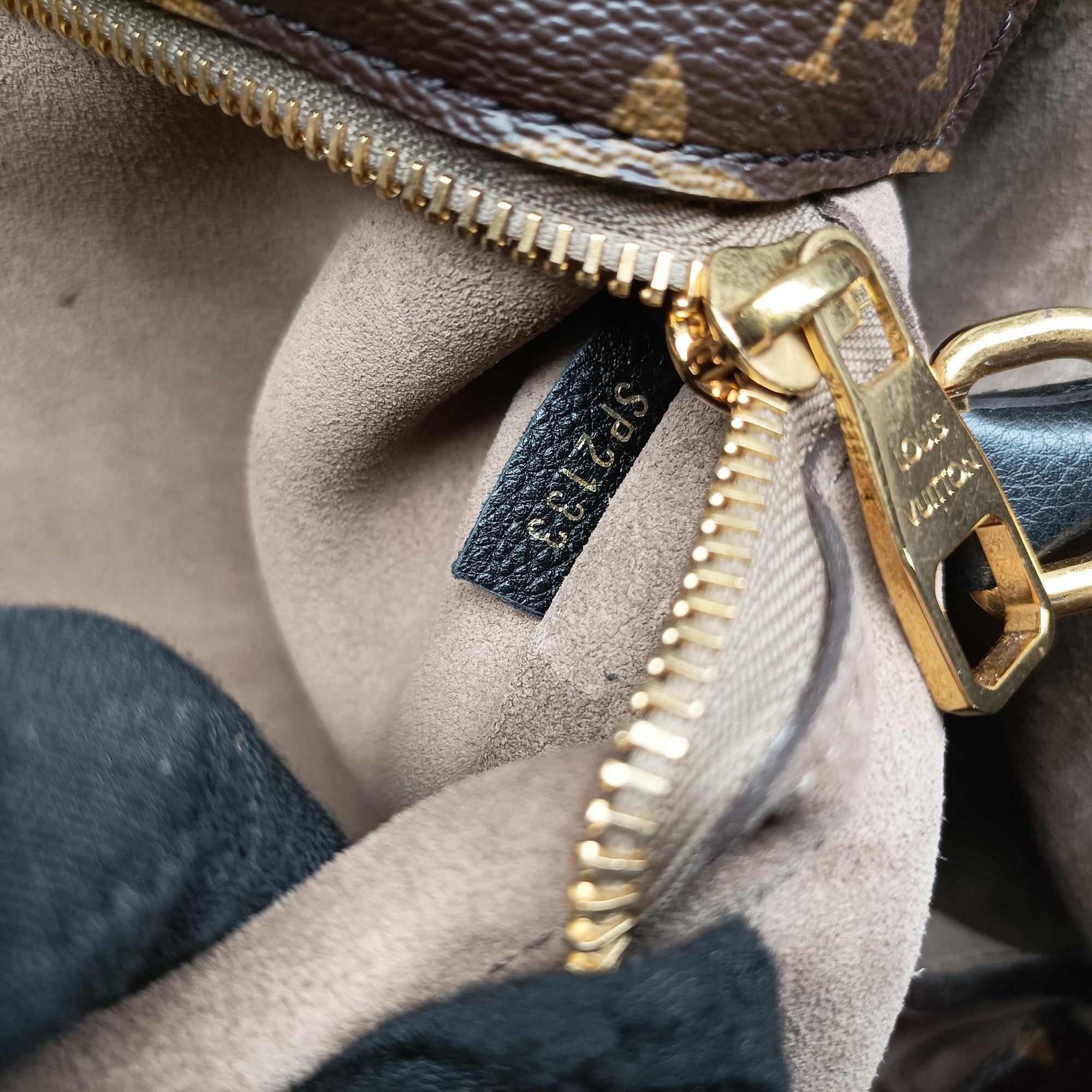 Tote W PM Brown×black Monogram Canvas×calf leather M40942 SP2133トートW PM モノグラム/ブラウン×ブラック モノグラムキャンバス×カーフレザー M40942 SP2133
