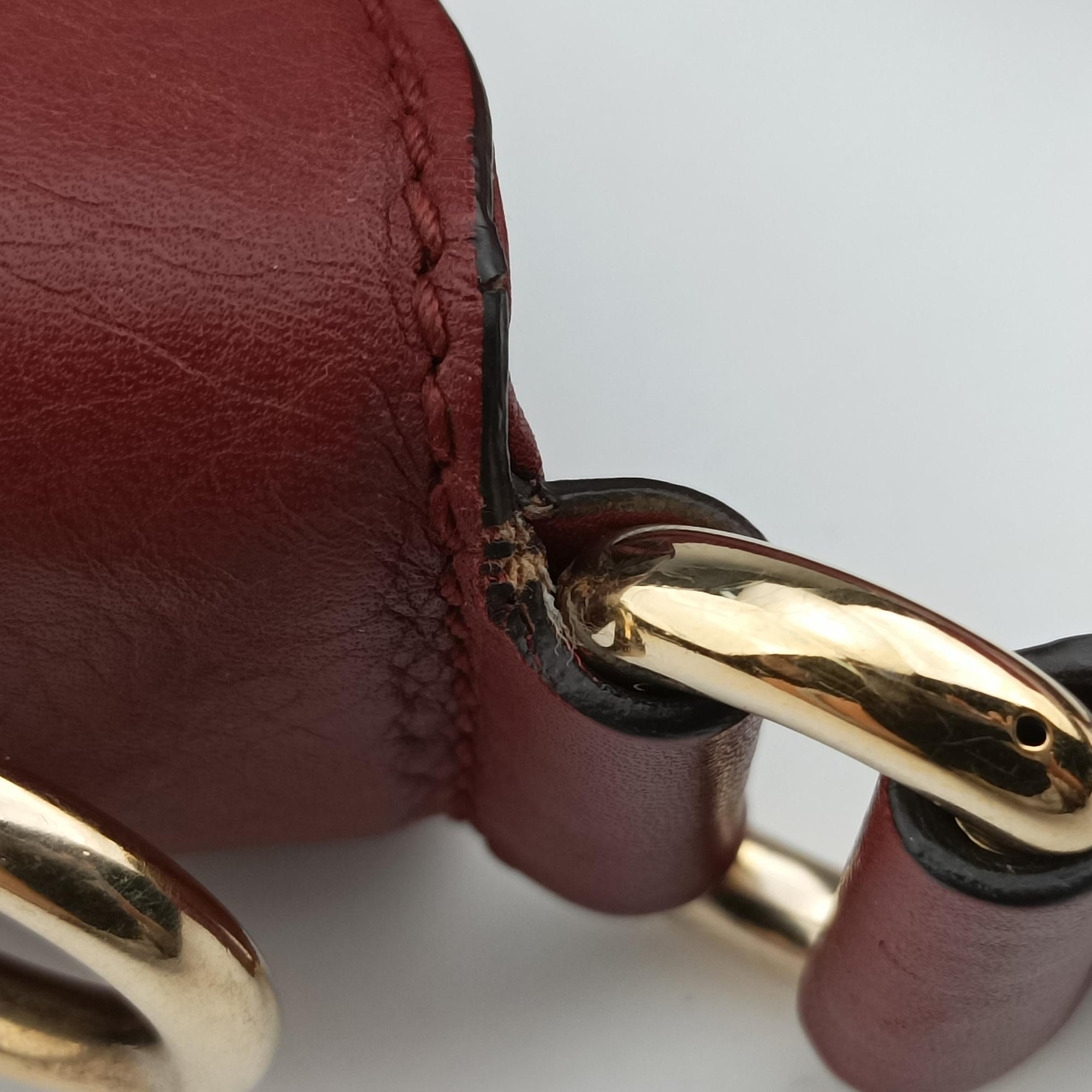 Dressage Web Hobo Red Leather 296851 A012025879ドレスセージ ウェブ ホーボー レッド レザー 296851 A012025879