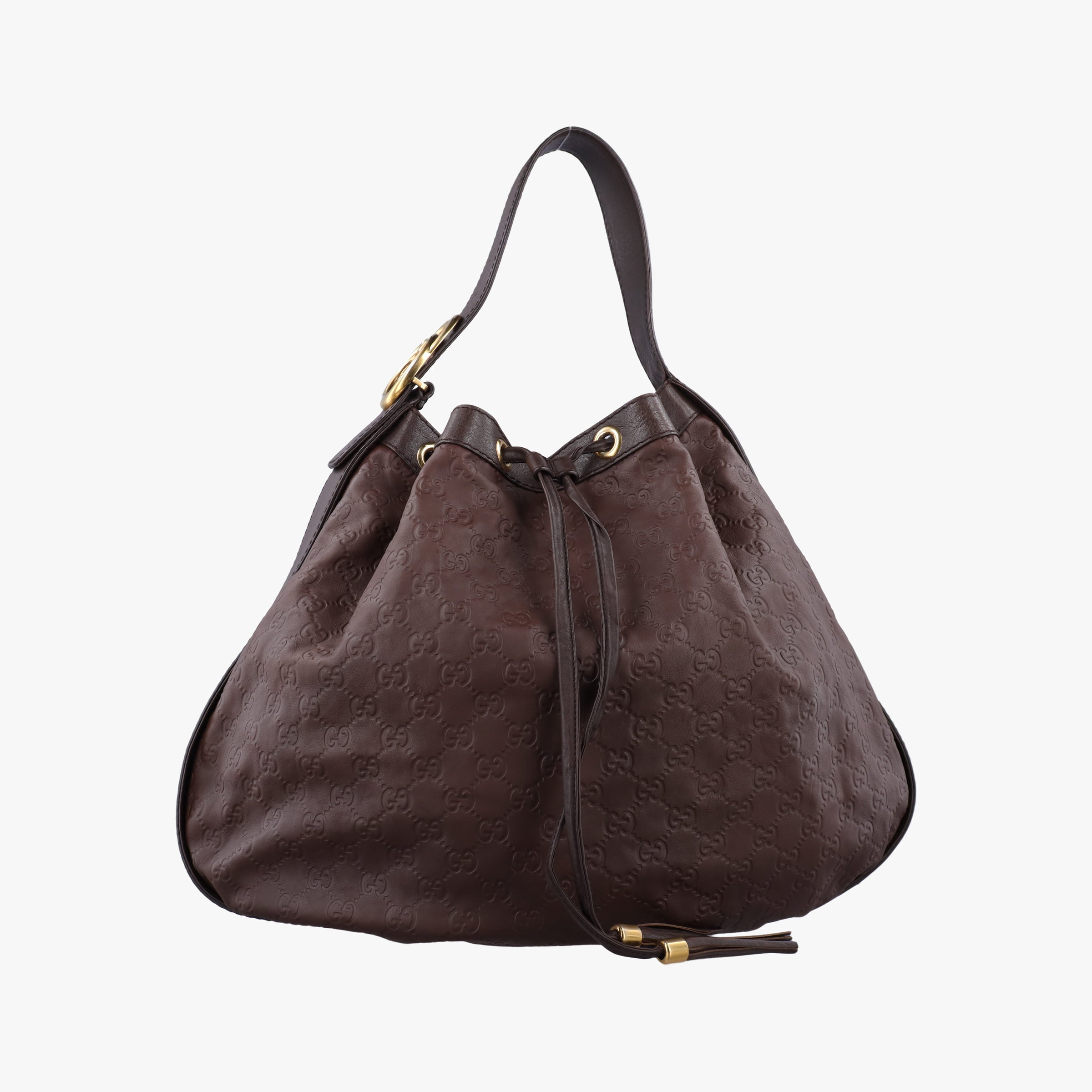 Guccissima Interlocking Icon Hobo Brown leather 223951 D3563587グッチッシマ インターロッキング アイコン ホーボー ブラウン レザー 223951 D3563587