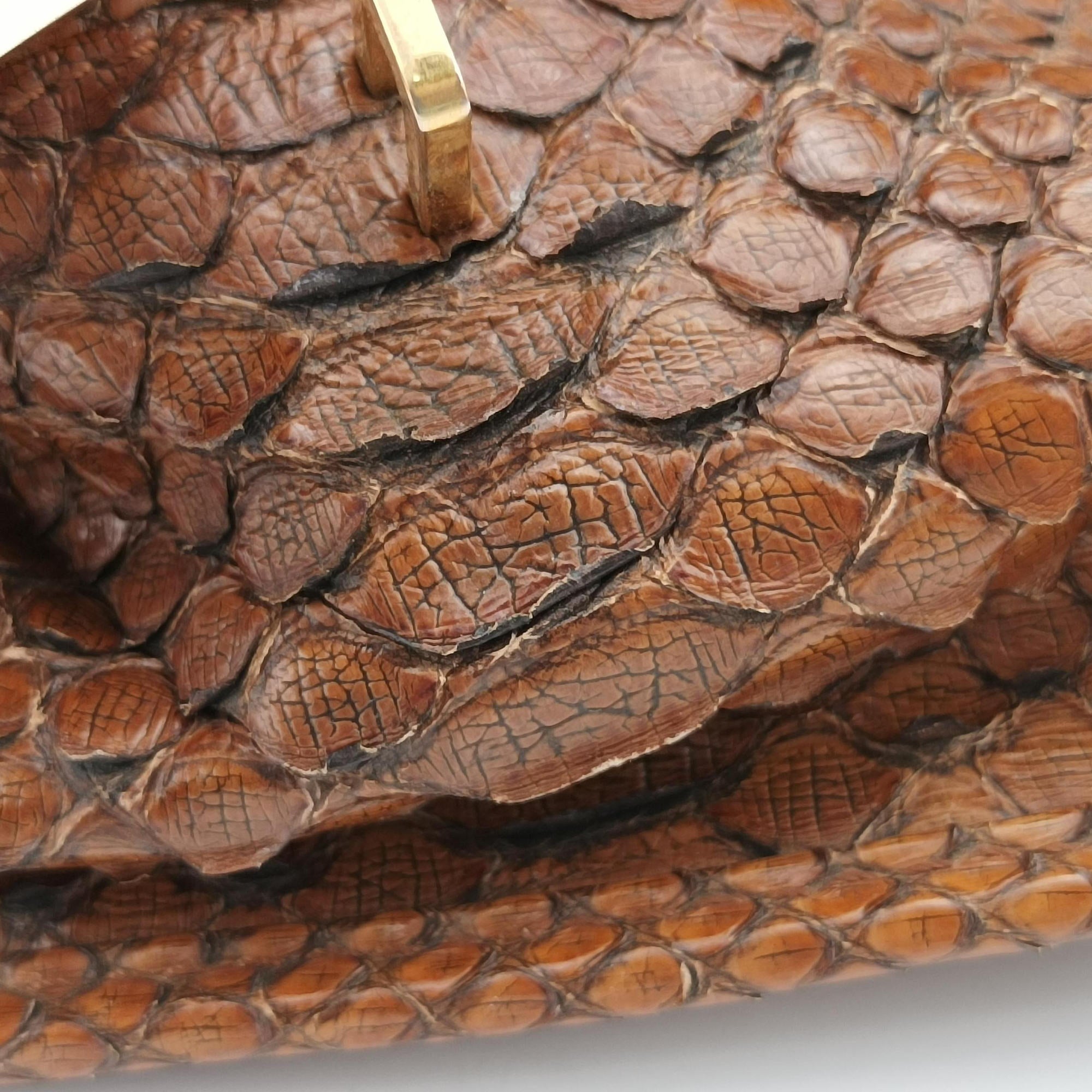 Amazona Brown Python × Nappa Leather 010804アマソナ ブラウン パイソン × レザー 010804