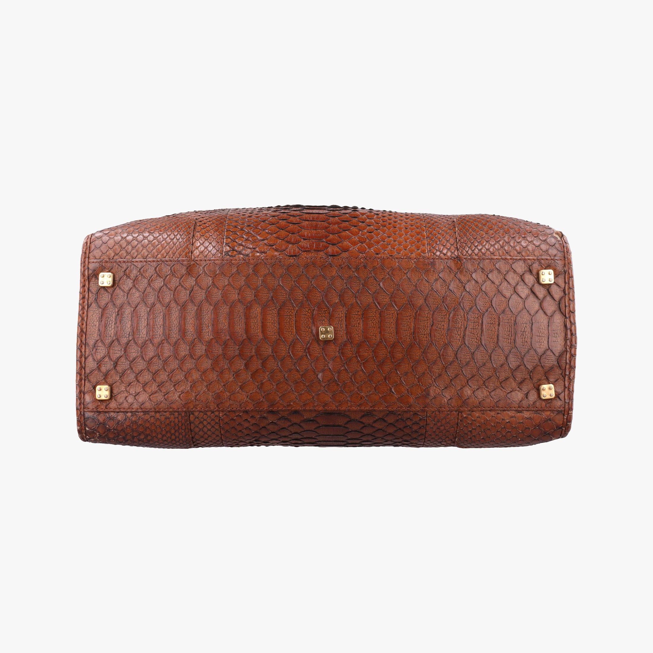 Amazona Brown Python × Nappa Leather 010804アマソナ ブラウン パイソン × レザー 010804