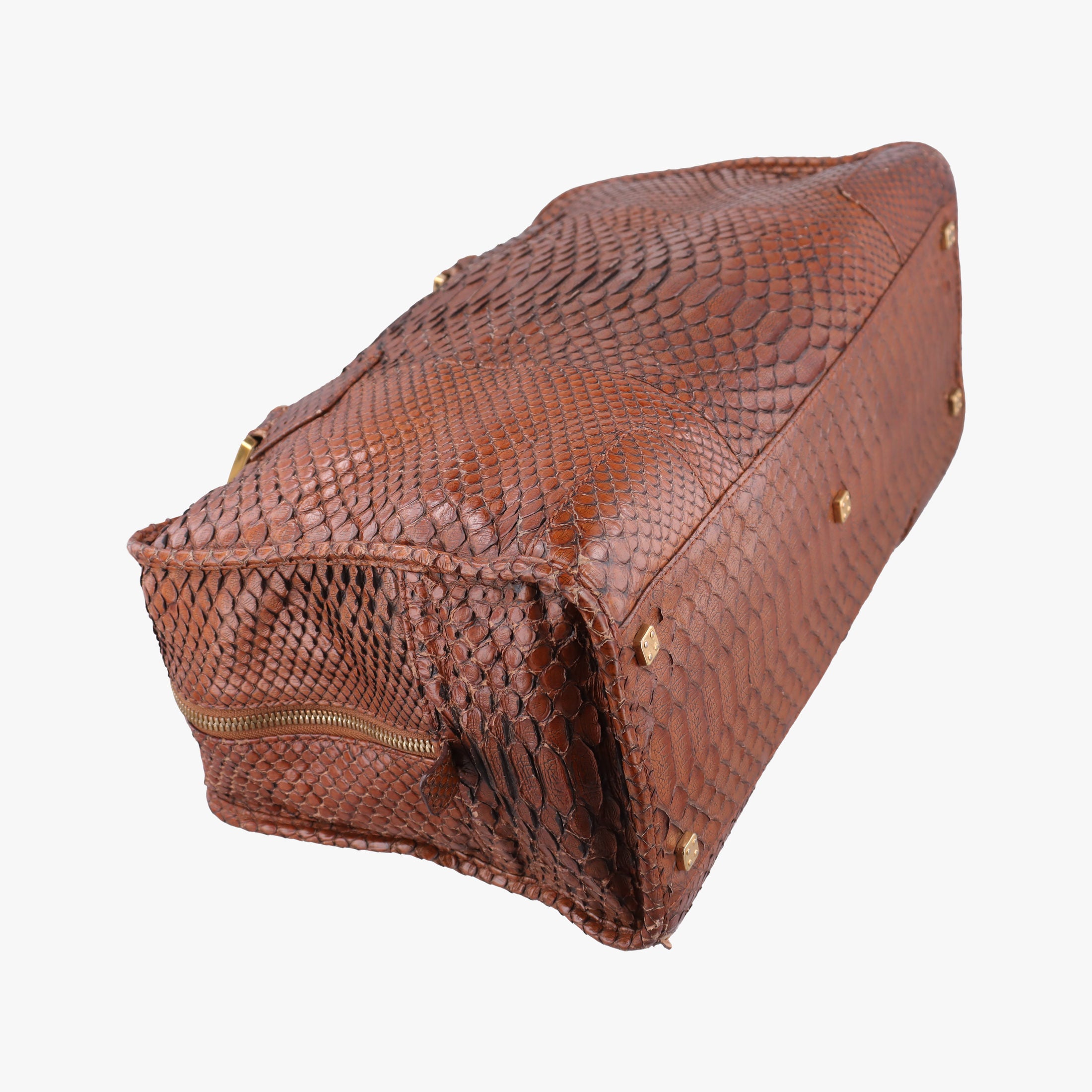 Amazona Brown Python × Nappa Leather 010804アマソナ ブラウン パイソン × レザー 010804
