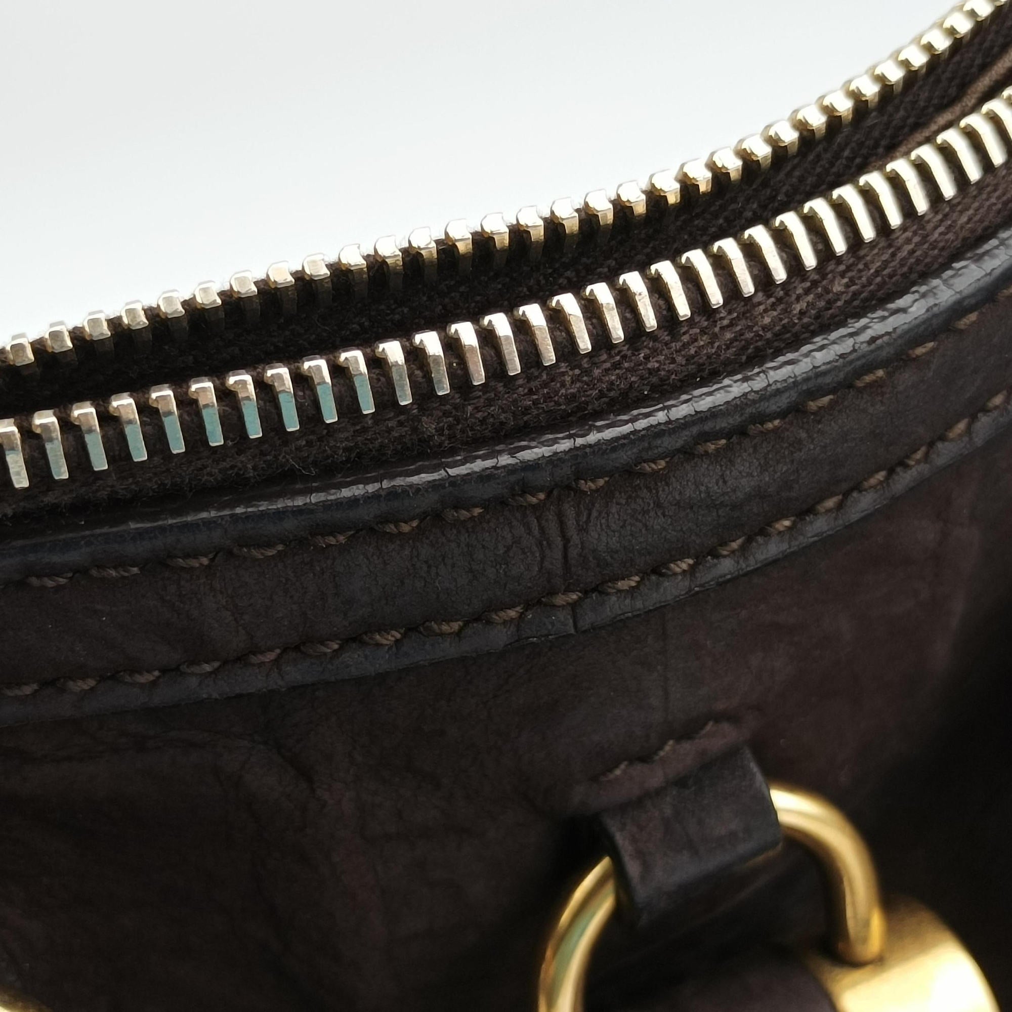 Muse Brown Embossed Leather 297966 297966.486628ミューズ ブラウン 型押しレザー 297966 297966.486628