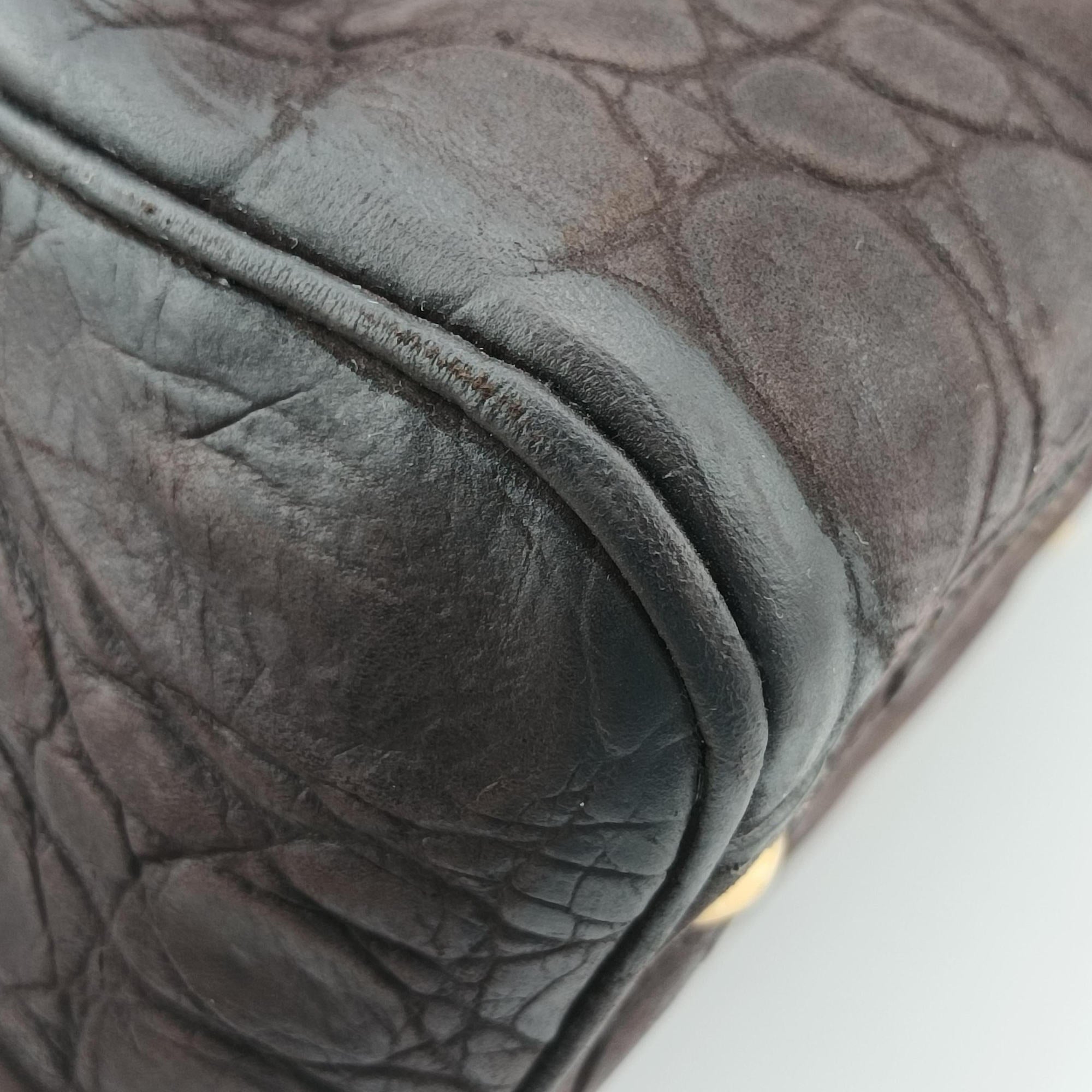 Muse Brown Embossed Leather 297966 297966.486628ミューズ ブラウン 型押しレザー 297966 297966.486628
