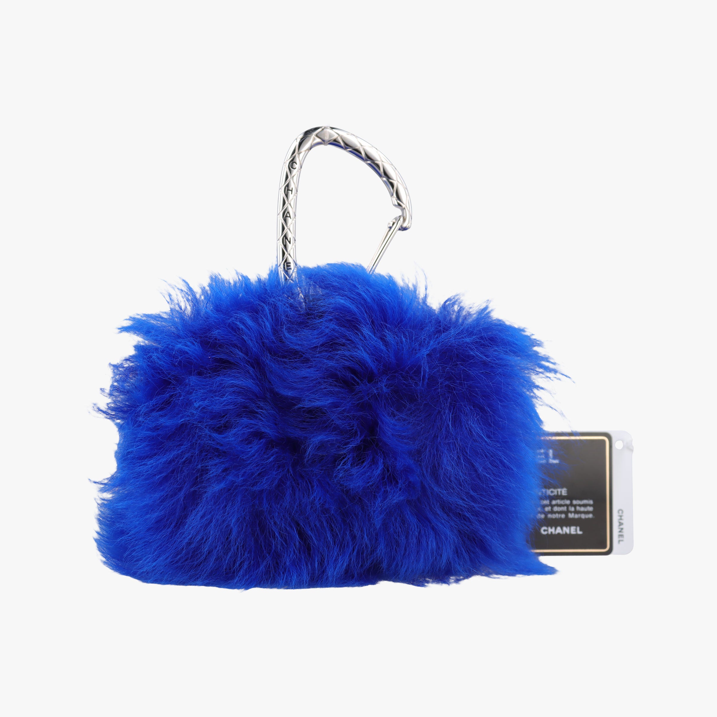 Shearling CC Hook Card Holder Blue wool AP2397 31703534シアリングCCフックカードホルダー ブルー ウール AP2397 31703534