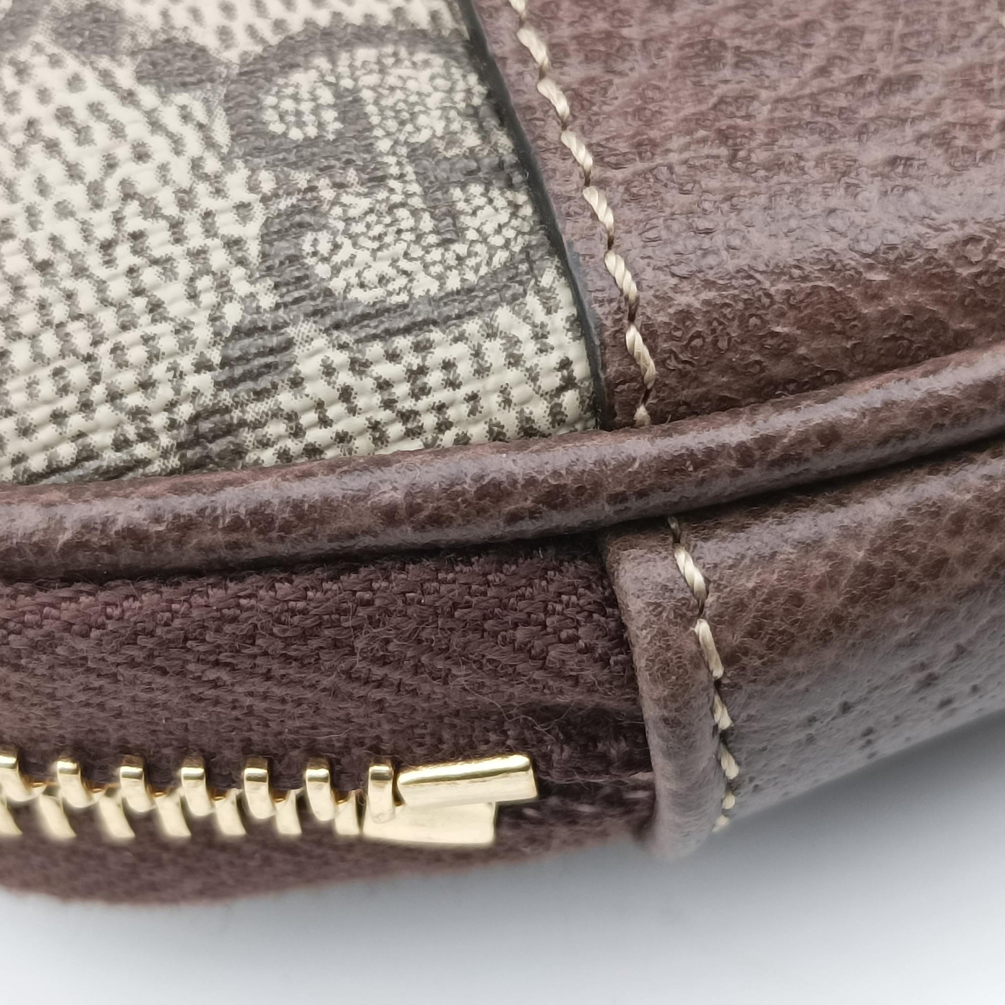 Ophidia Brown×green×red PVC coated canvas 519308 オフィディア ブラウン×グリーン×レッド PVCコーティングキャンバス 519308
