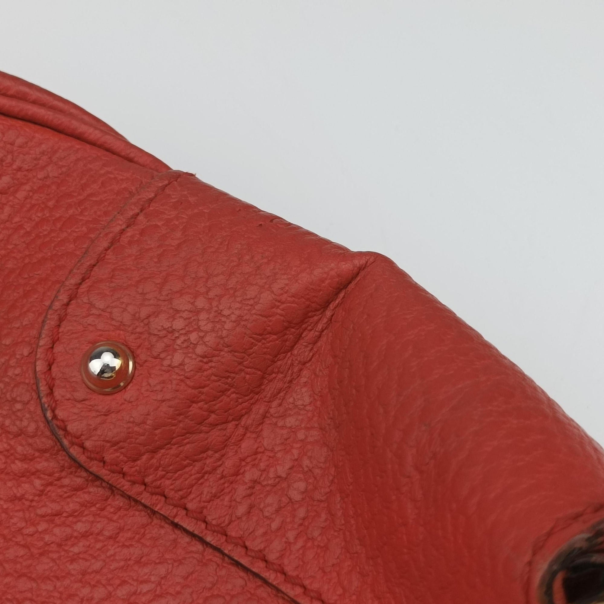 Bamboo Ring Hobo Red Leather 211519 G4517440バンブーリングホーボー レッド レザー 211519 G4517440