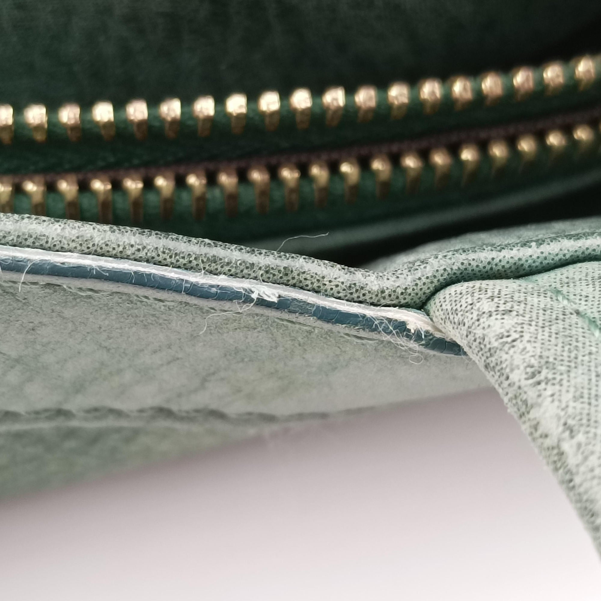 Mia FF Logo Emerald Green Leather 8BR615 8BR651-DRD 2461-119ミア FFロゴ エメラルドグリーン レザー 8BR615 8BR651-DRD 2461-119